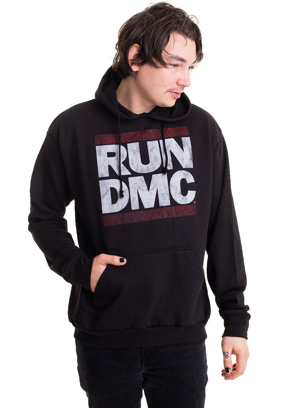 Run DMC - Logo - Hoodie | Men-Image