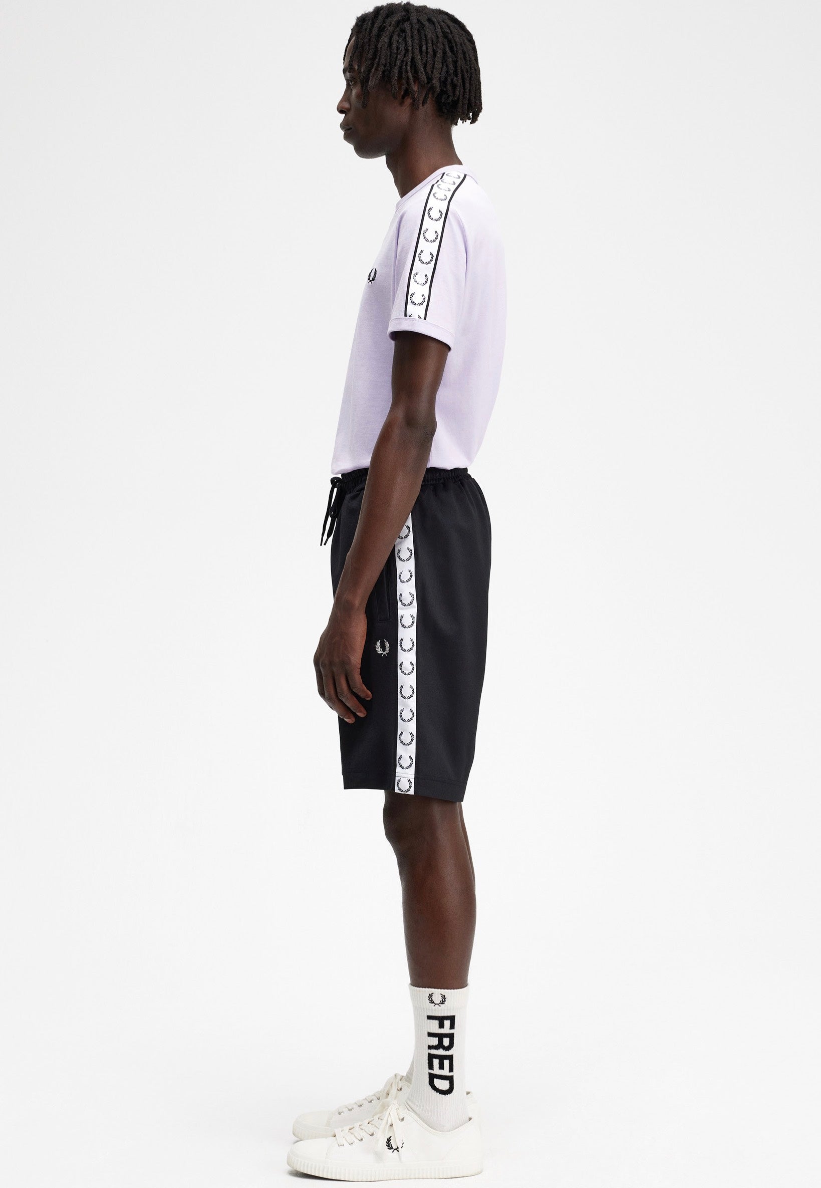 Fred Perry - Taped Tricot Black - Shorts | Men-Image