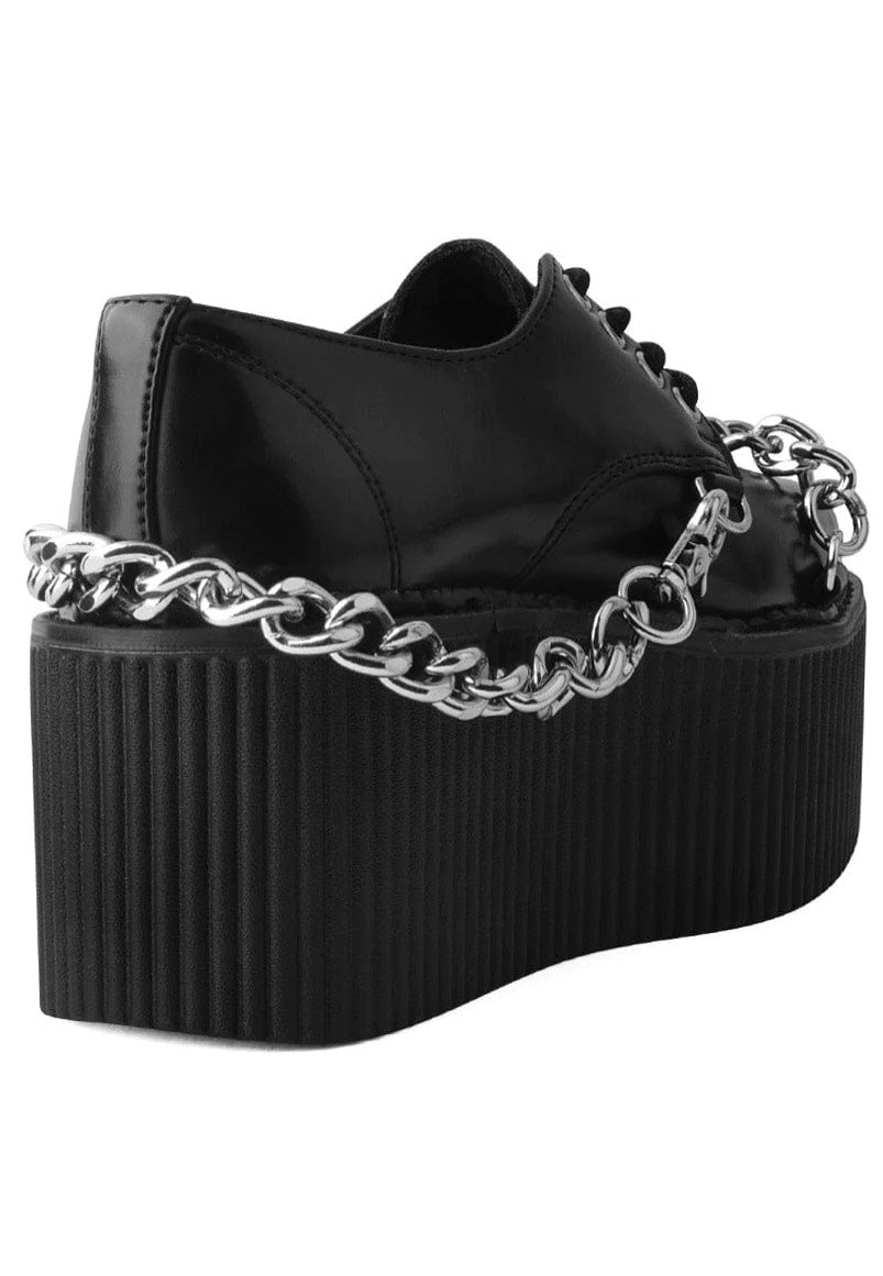 T.U.K. - Sratocreeper Chains Black Brush Off Pu - Girl Shoes | Women-Image