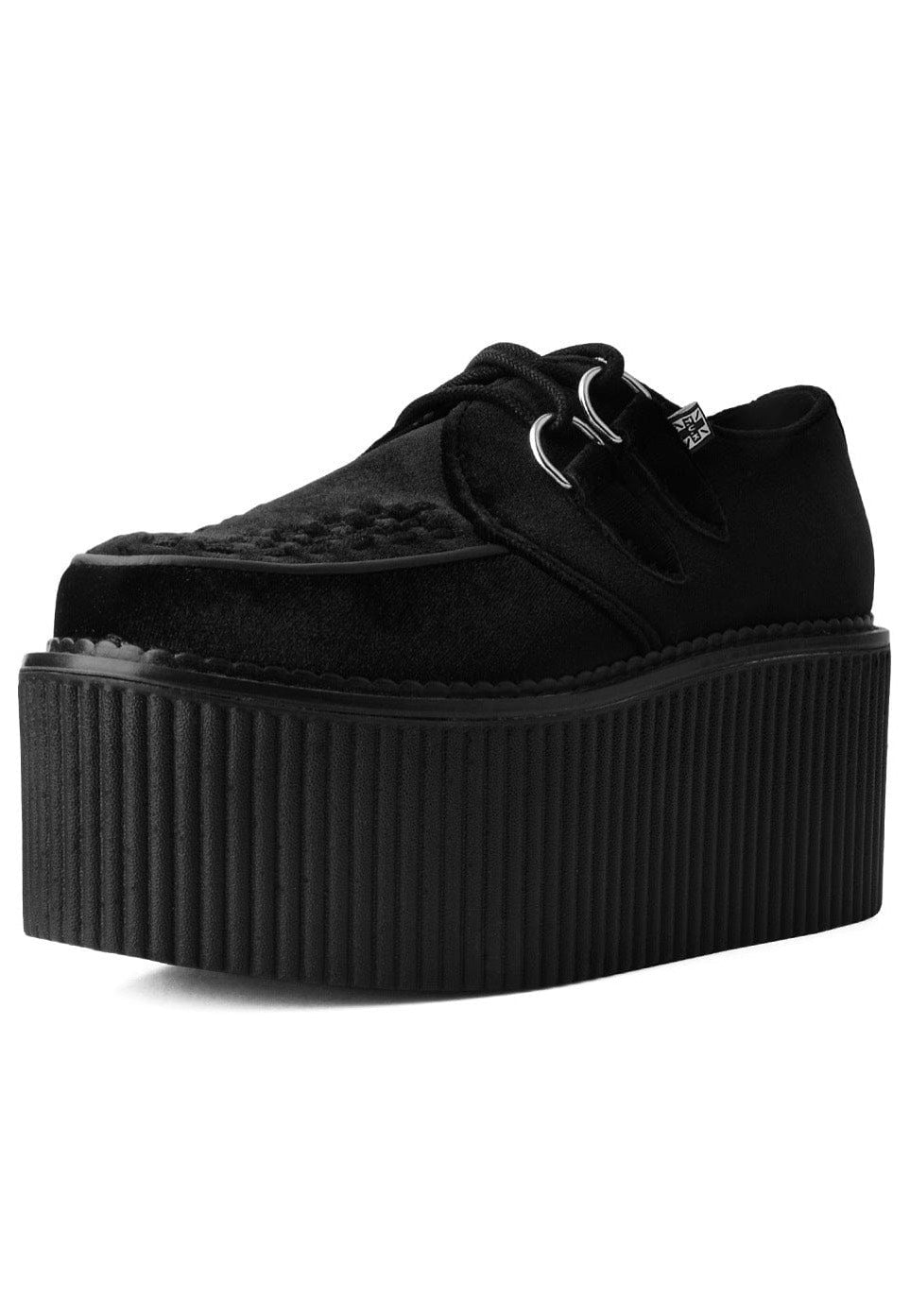 T.U.K. - Stratocreeper Black Velvet - Girl Shoes | Women-Image