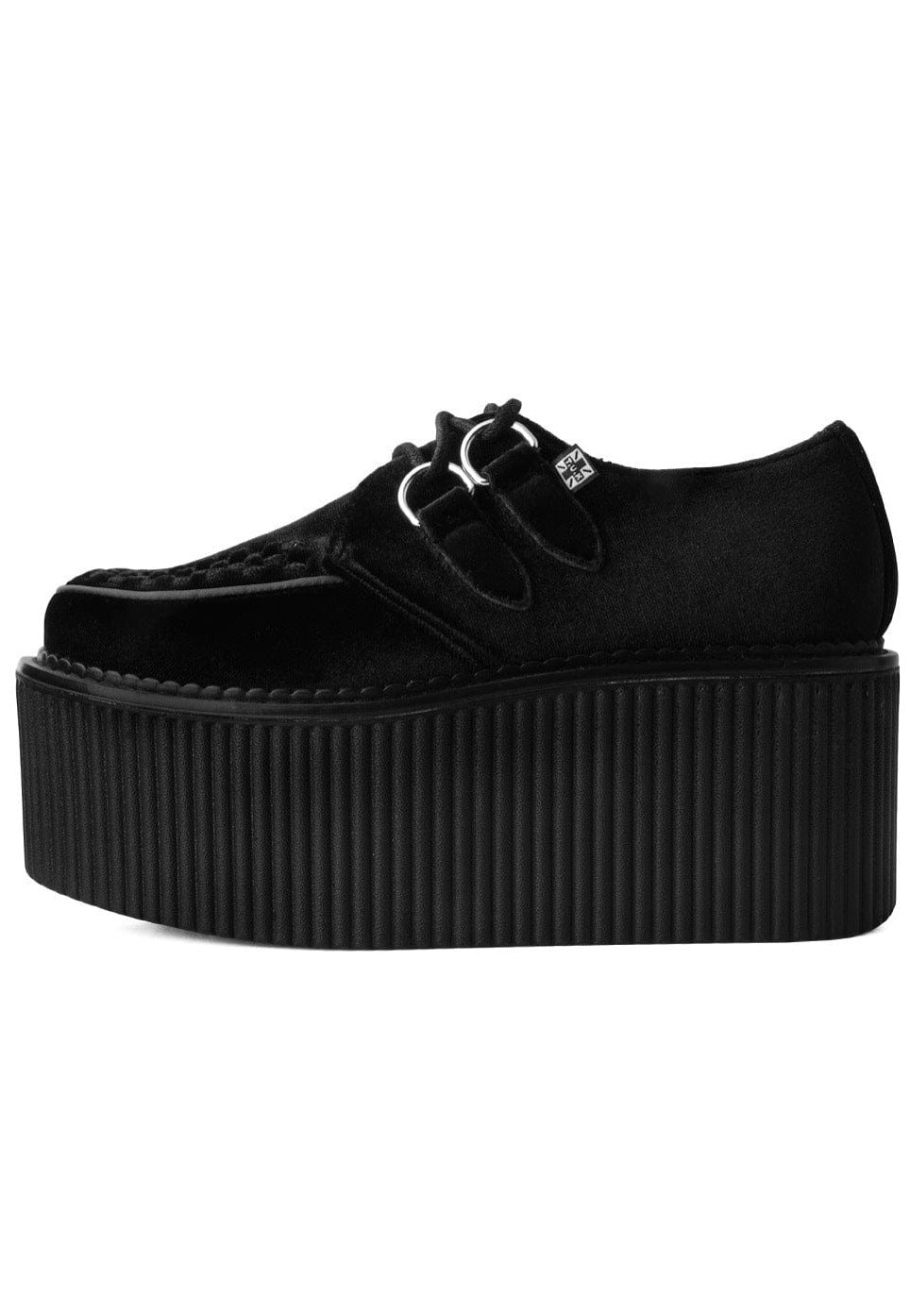 T.U.K. - Stratocreeper Black Velvet - Girl Shoes | Women-Image