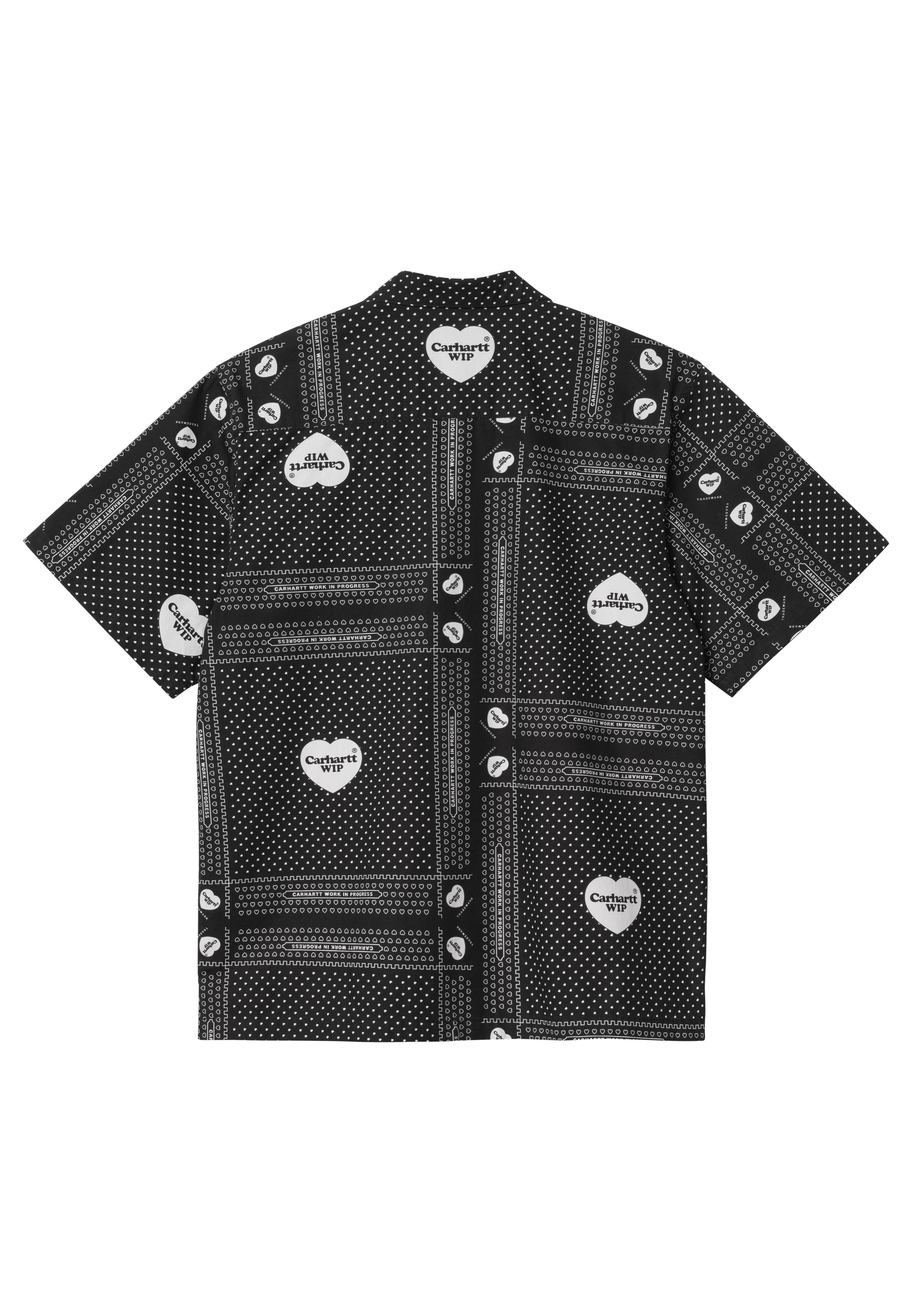 Carhartt WIP - Heart Bandana Heart Bandana Print/Black - Shirt | Men-Image