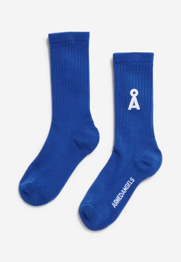 Armedangels - Saamus Bold Dynamo Blue - Socks | Neutral-Image