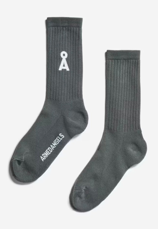 Armedangels - Saamus Bold Space Steel - Socks | Neutral-Image