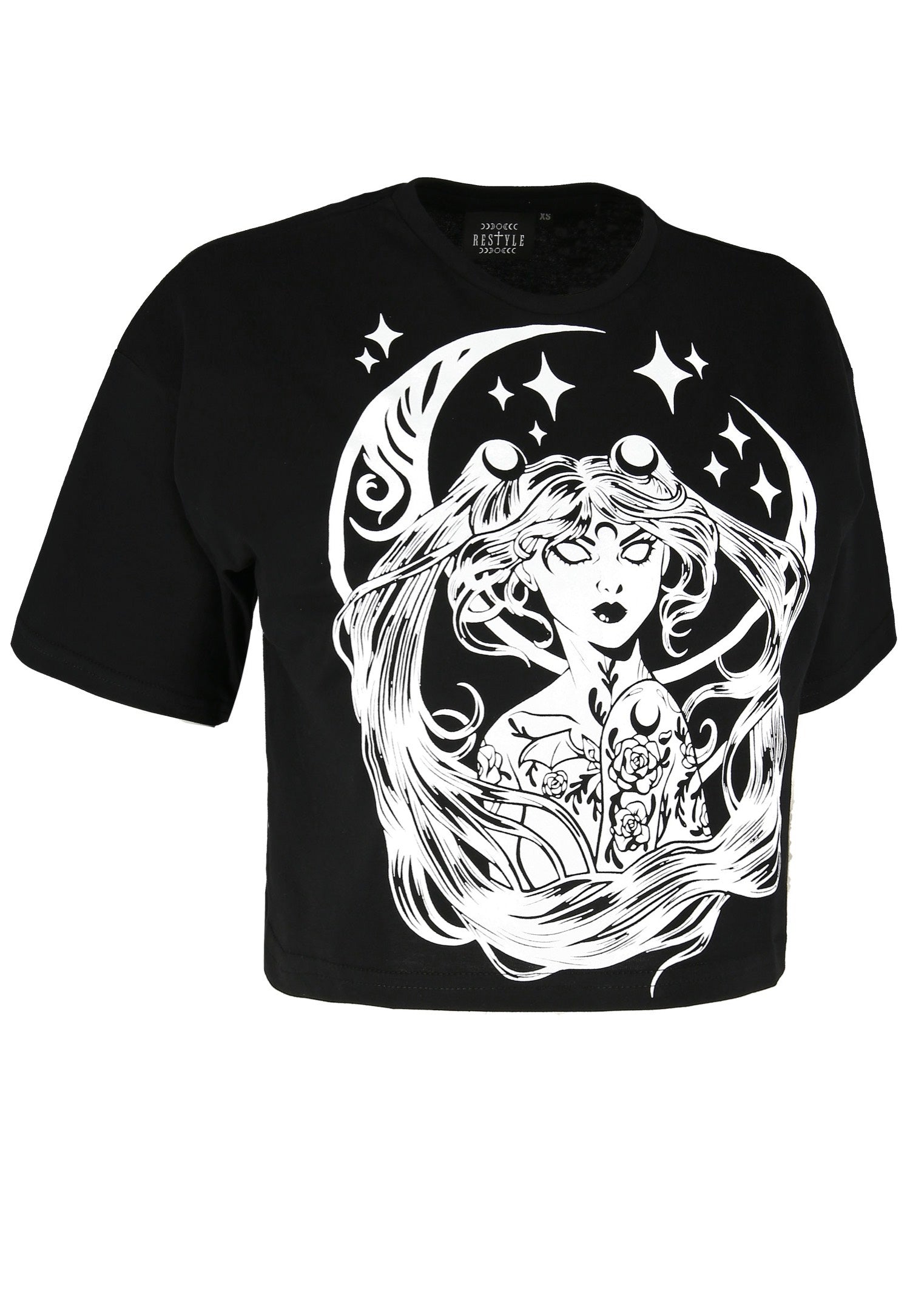 Restyle - Sailor Moon Crop Black - Top | Women-Image