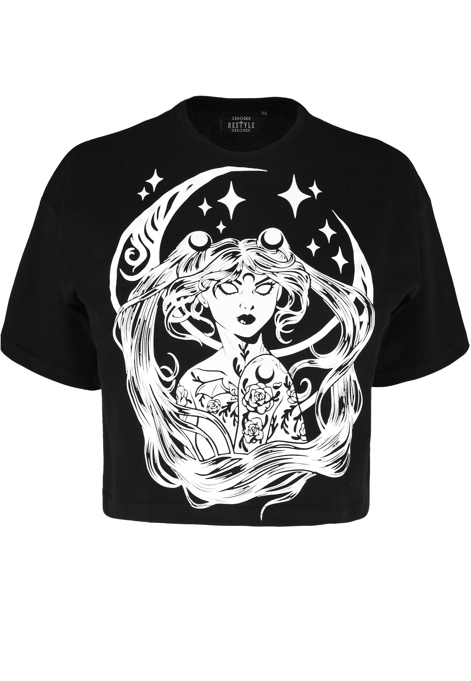 Restyle - Sailor Moon Crop Black - Top | Women-Image