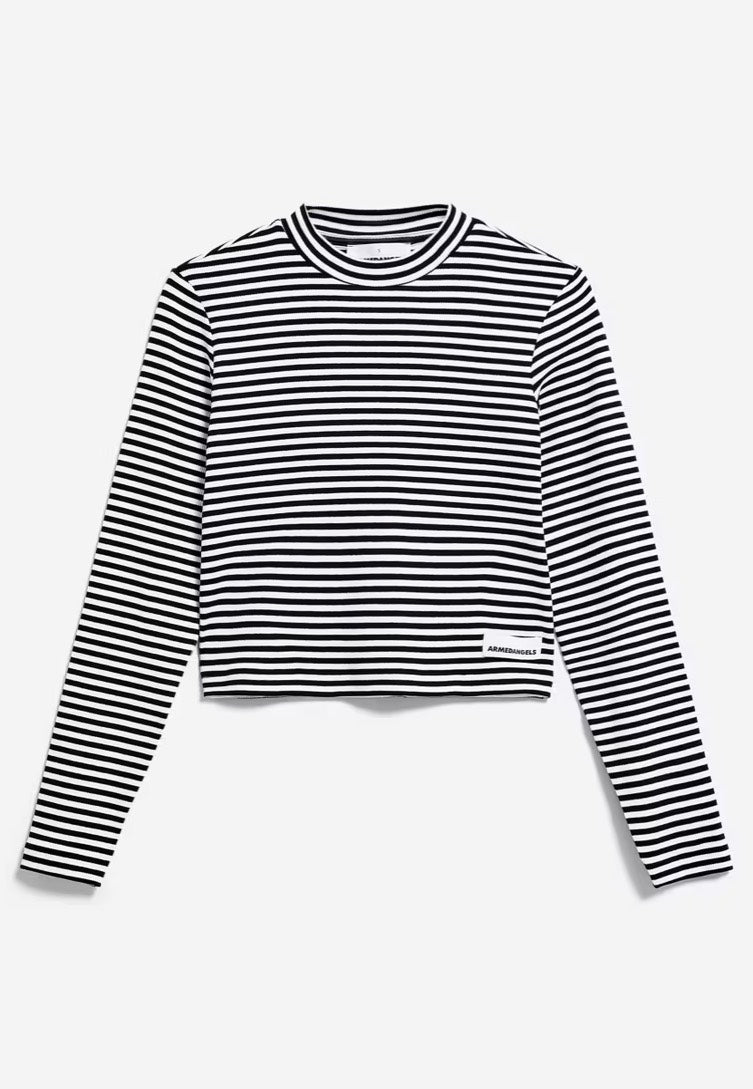 Armedangels - Salmaraa Stripes Black/White - Longsleeve | Women-Image