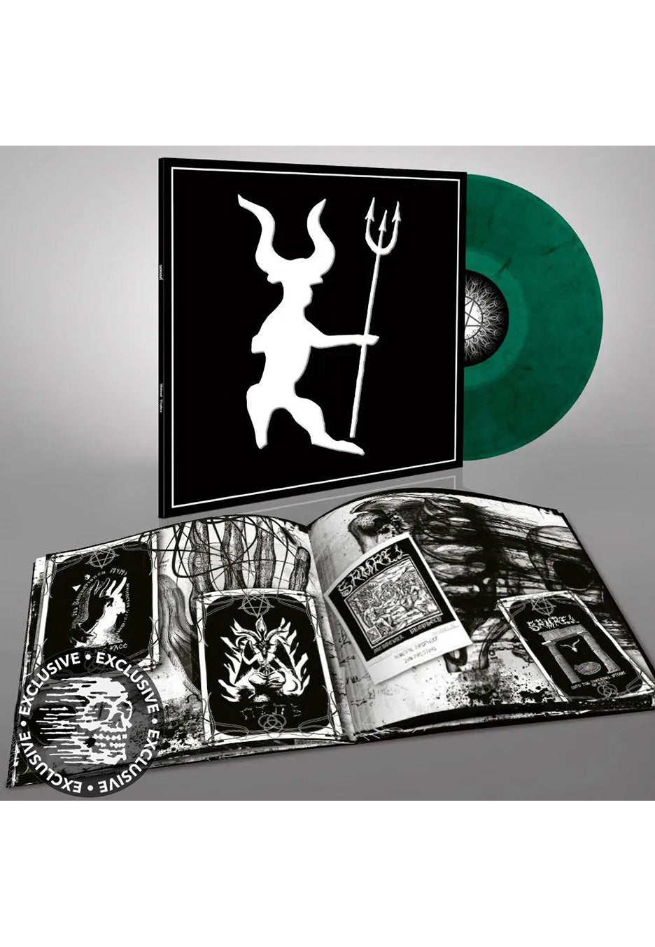 Samael - Medival Prophecy Crystal Clear/Green/Black Marbled - Marbled Vinyl | Neutral-Image