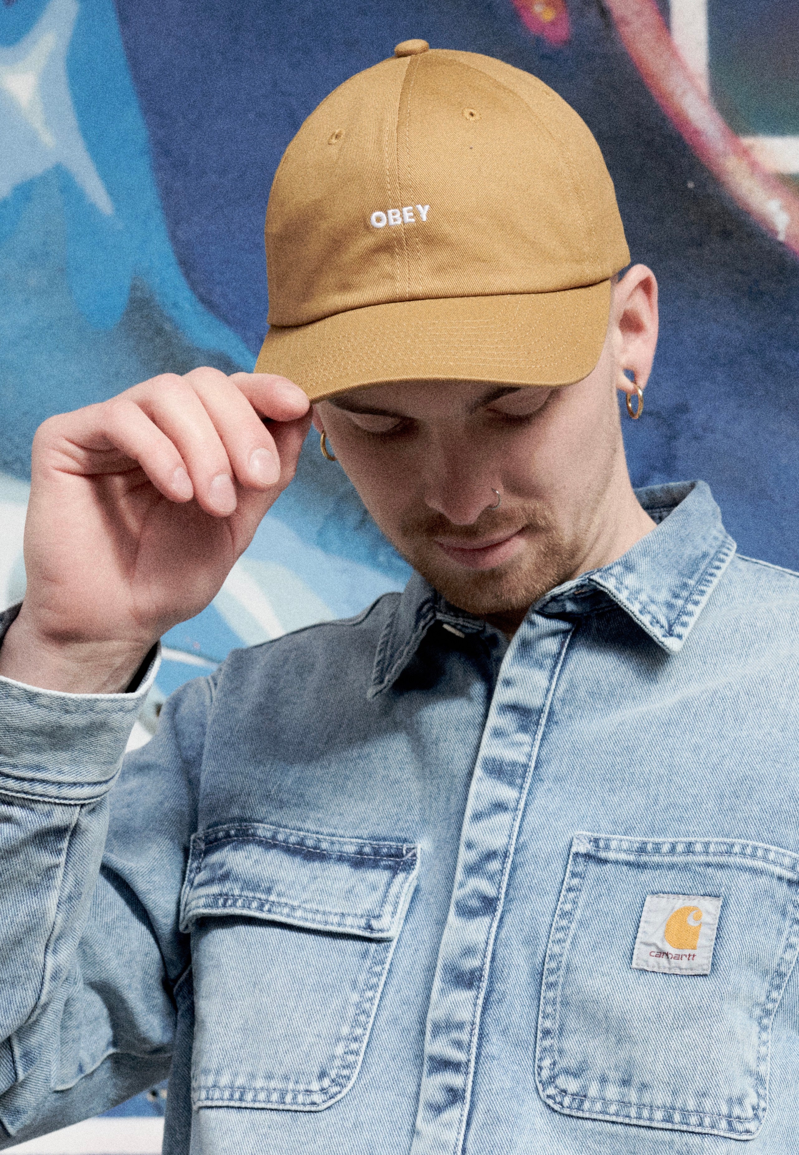 Obey - Bold Twill 6 Panel Brown Butter - Cap | Neutral-Image