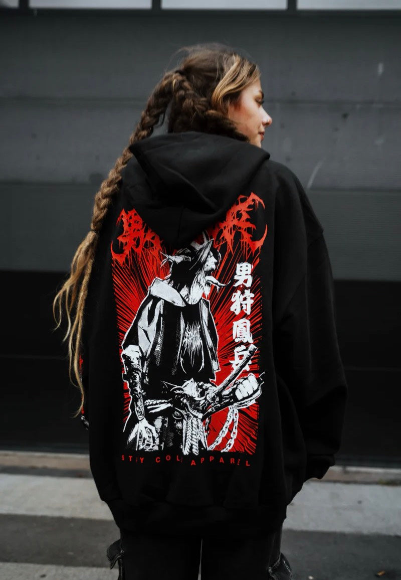 Stay Cold Apparel - Samurai Demon Oversized - Hoodie | Men-Image