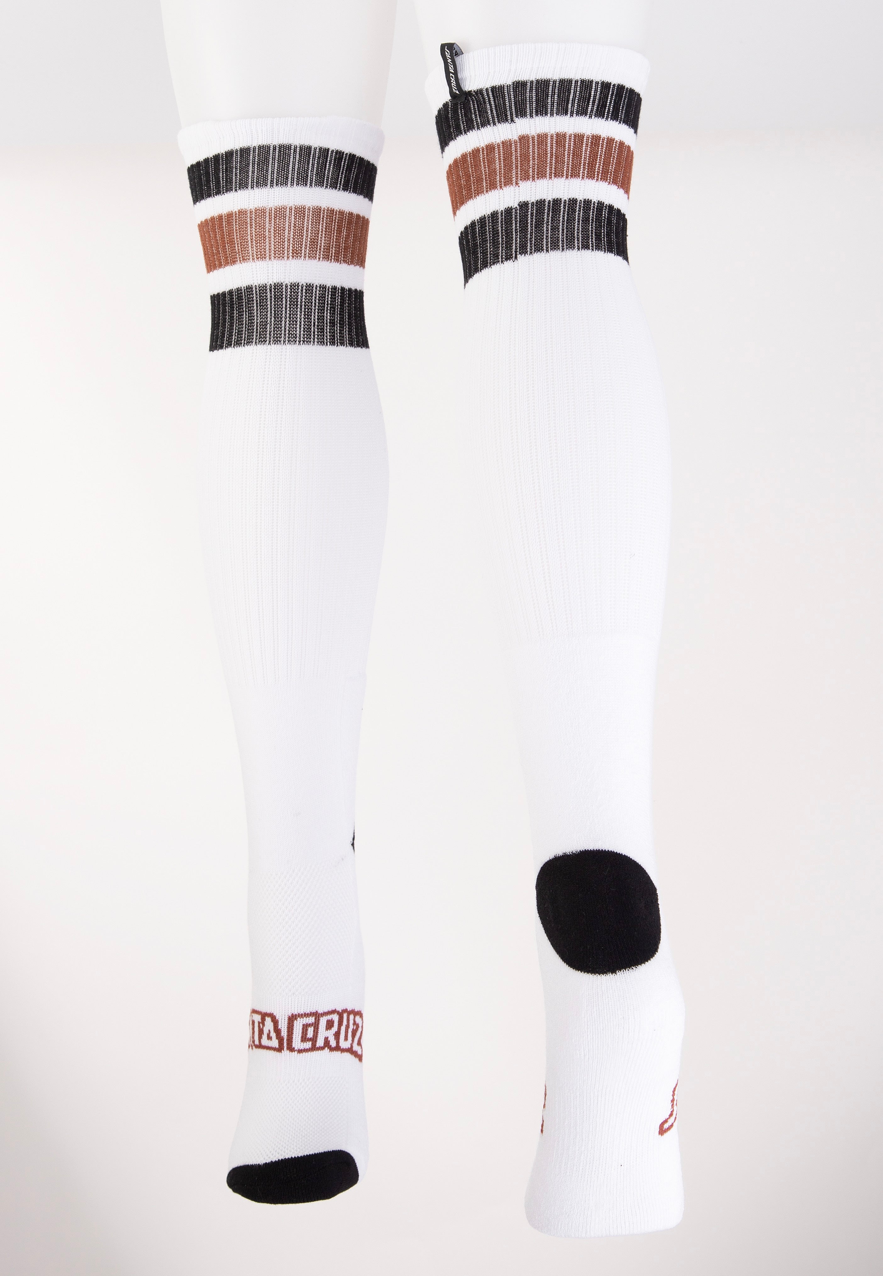 Santa Cruz - Arch Strip Tall White - Socks | Neutral-Image