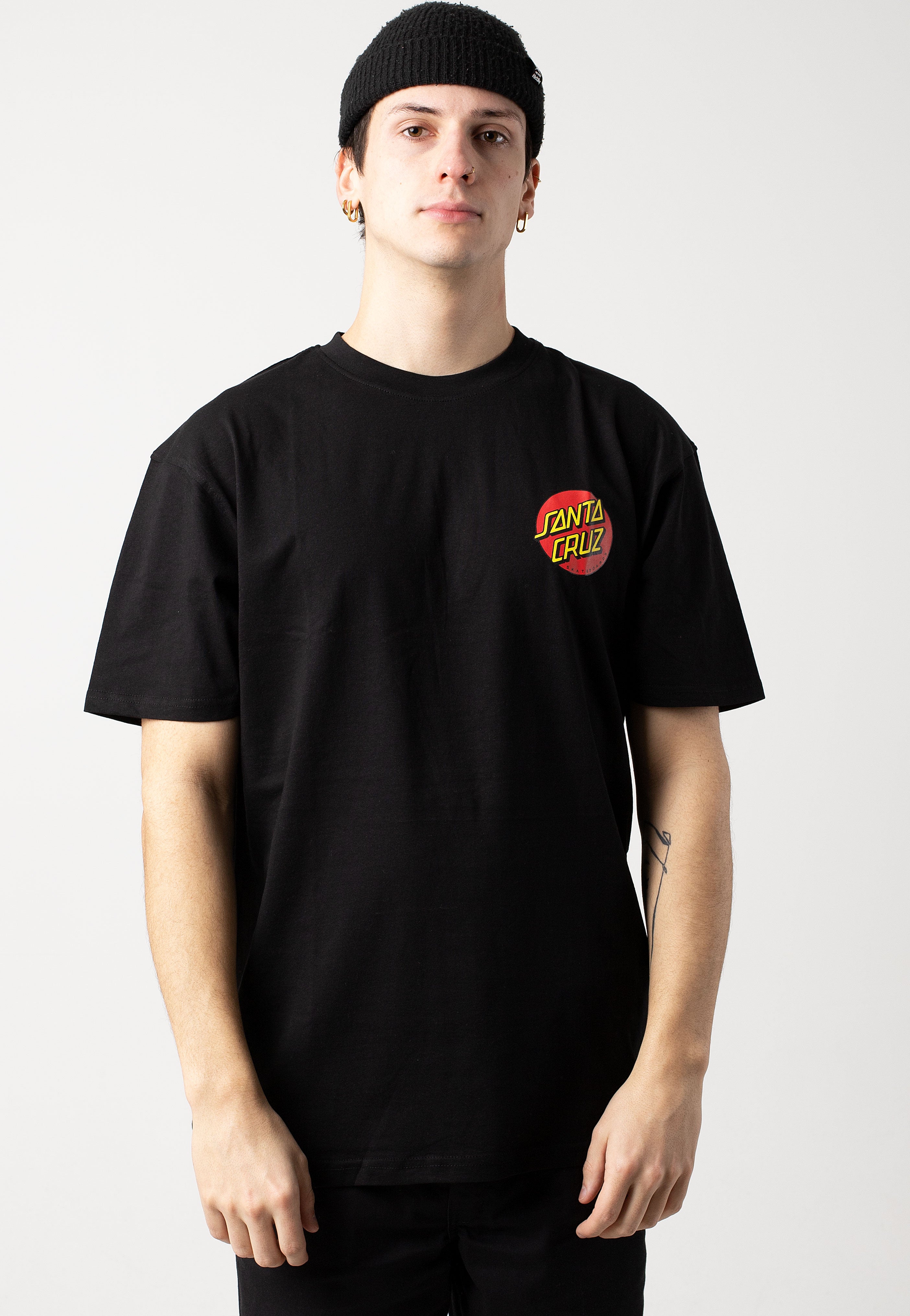 Santa Cruz - Classic Dot Chest Black - T-Shirt | Men-Image