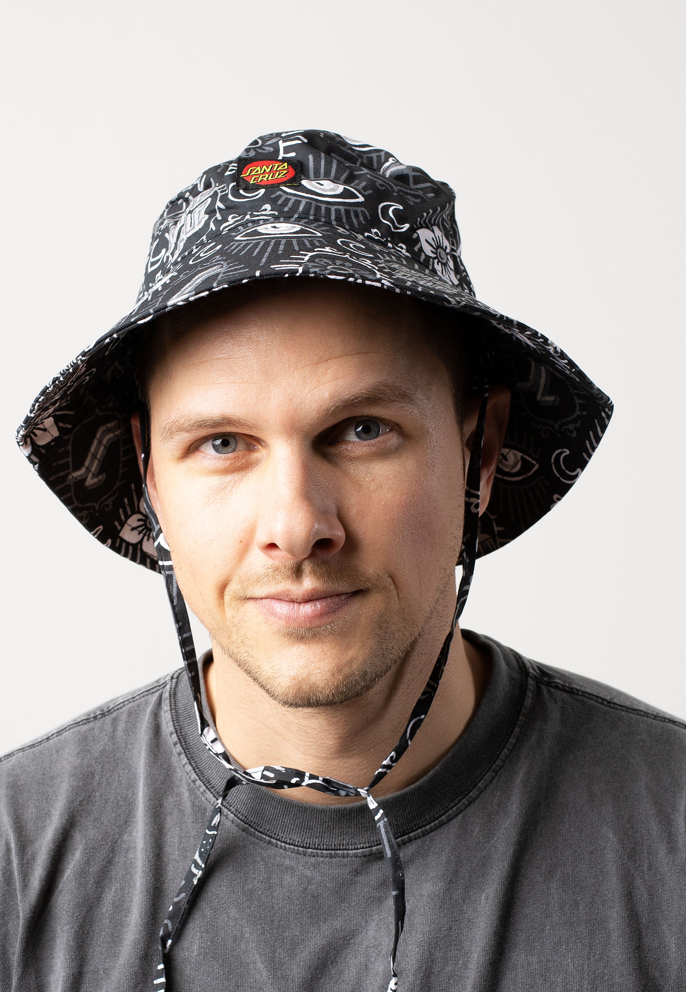 Santa Cruz - Classic Tie Black Patchwork - Bucket Hat | Neutral-Image