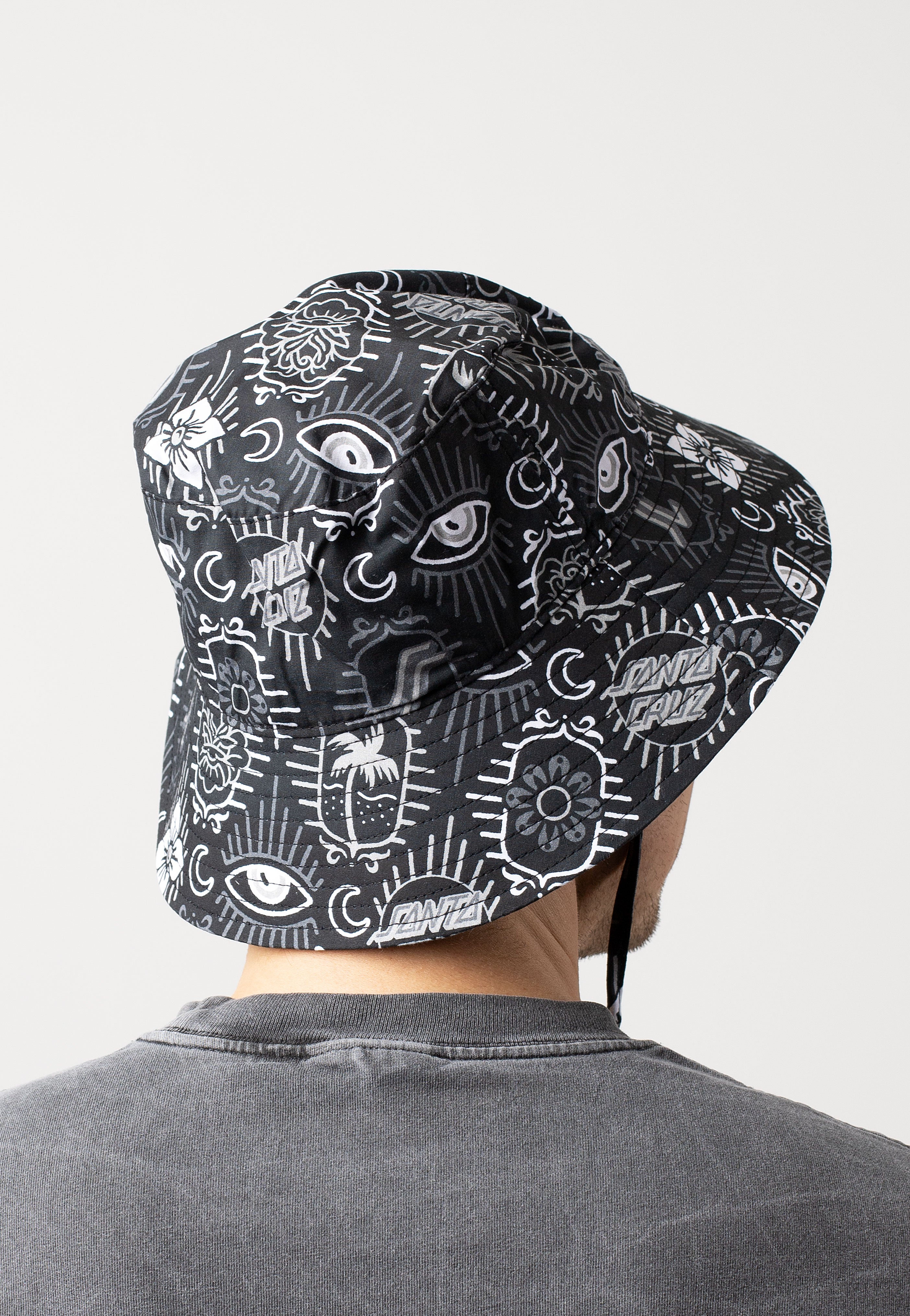 Santa Cruz - Classic Tie Black Patchwork - Bucket Hat | Neutral-Image