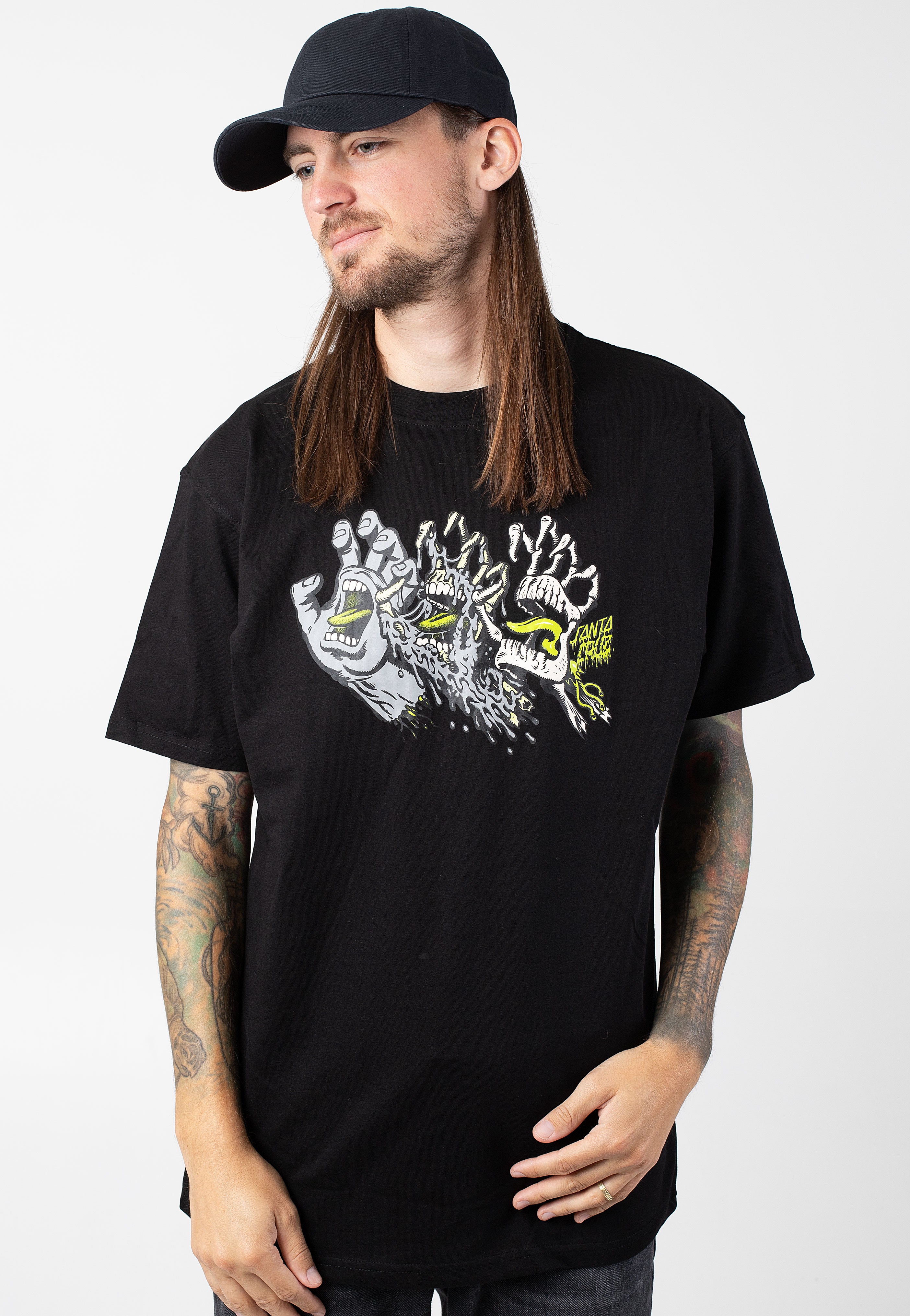 Santa Cruz - Evolved Hand Front Black - T-Shirt | Men-Image