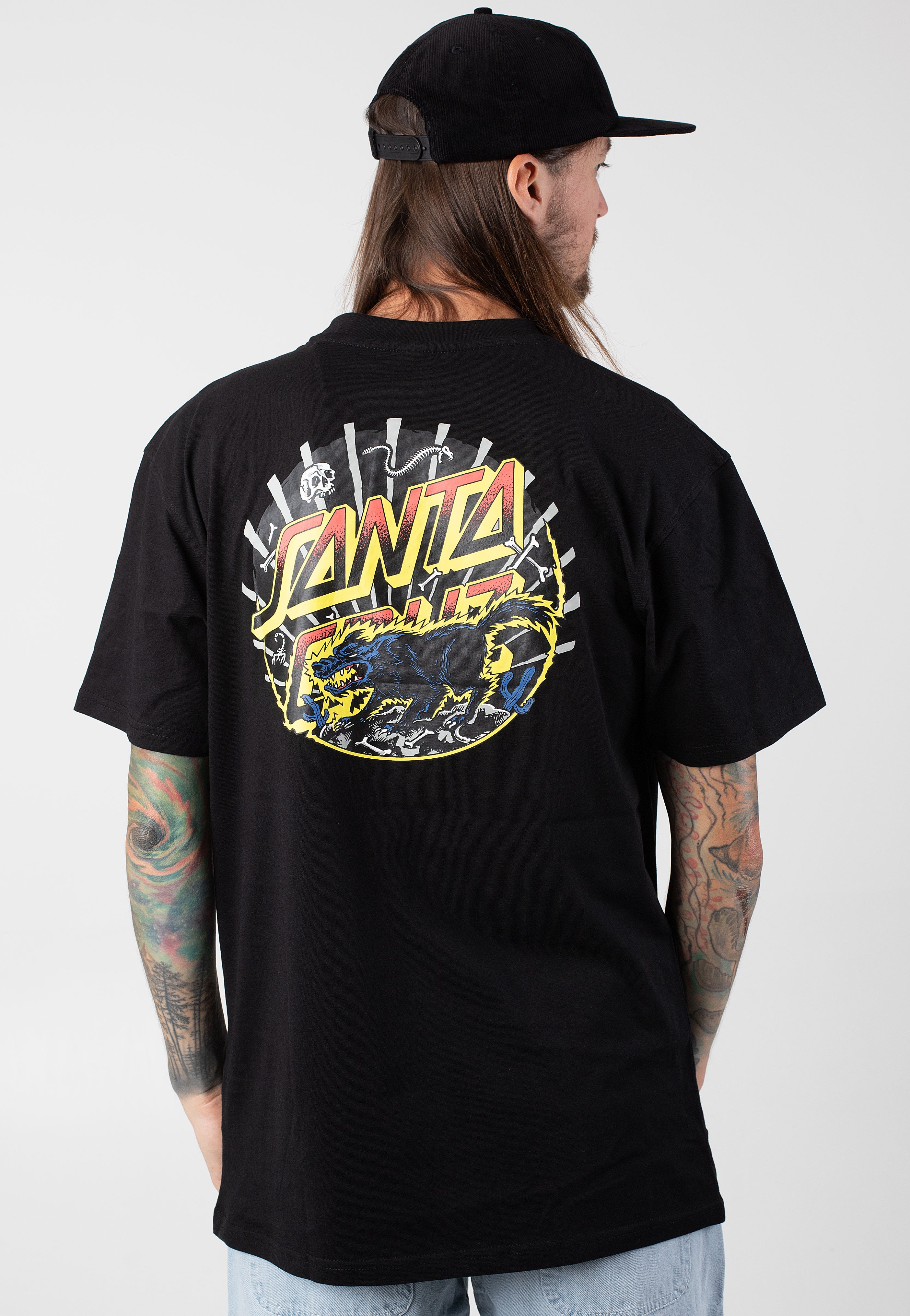 Santa Cruz - Kendall Wolf Dot Black - T-Shirt | Men-Image