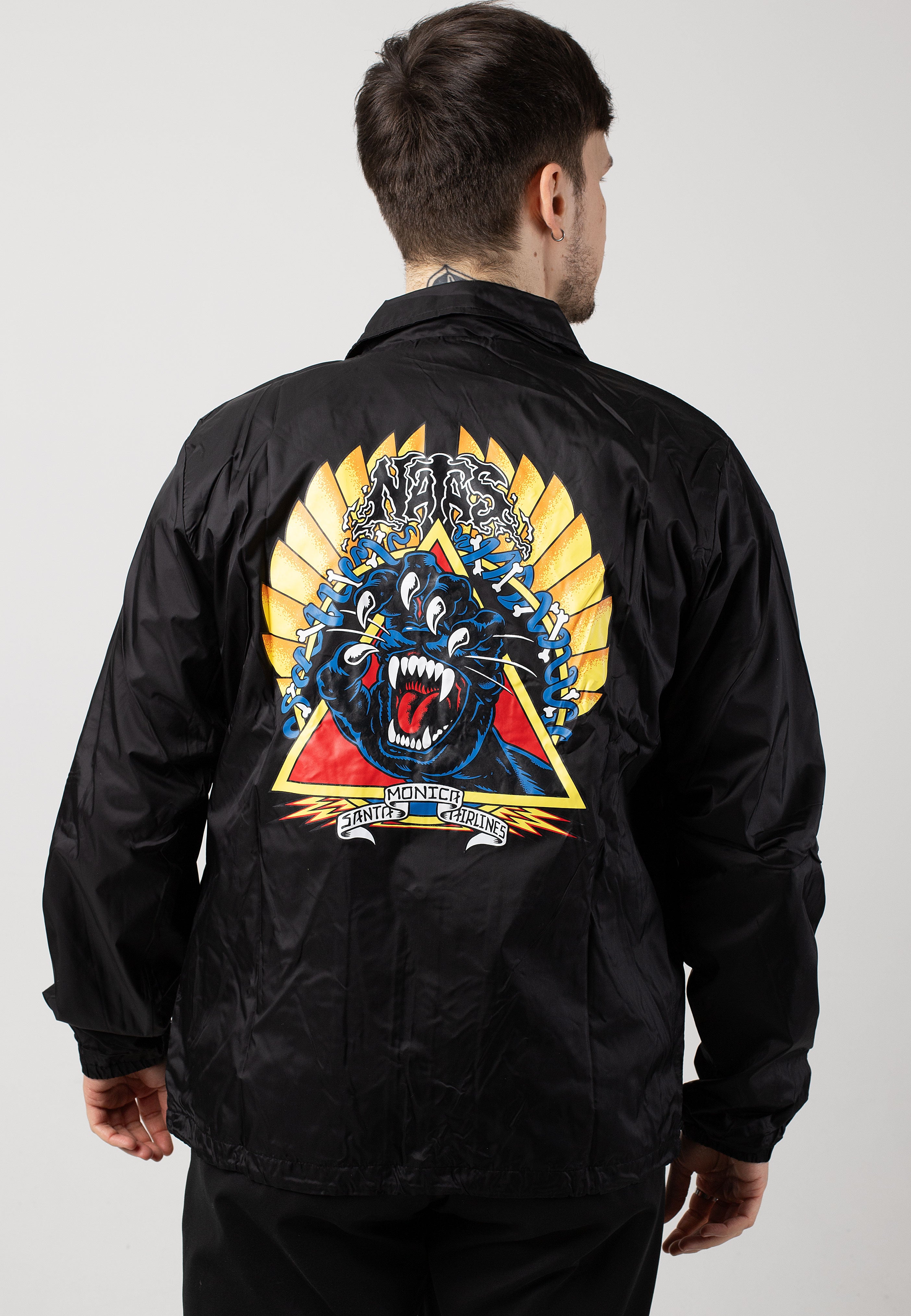 Santa Cruz - Natas Screaming Panther Black - Windbreaker | Men-Image