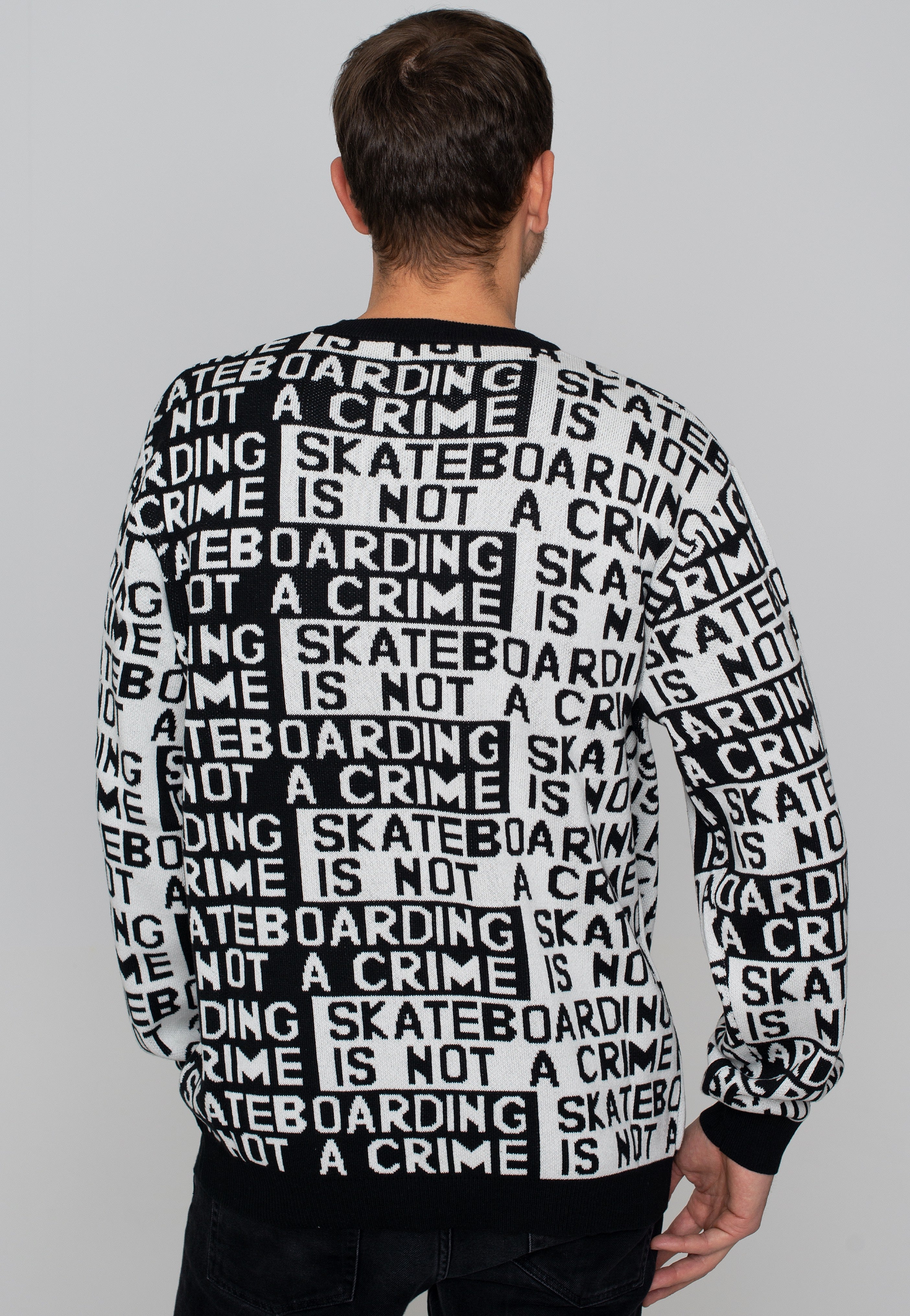 Santa Cruz - Not A Crime Black/White - Pullover | Men-Image