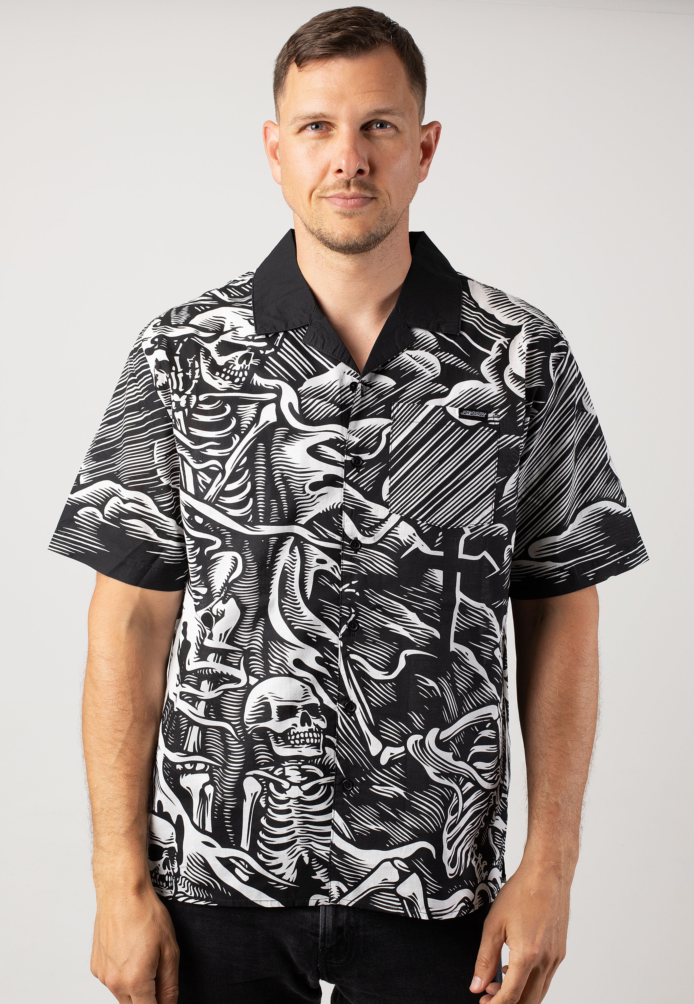 Santa Cruz - O’Brien Purgatory AOP Black - Shirt | Men-Image