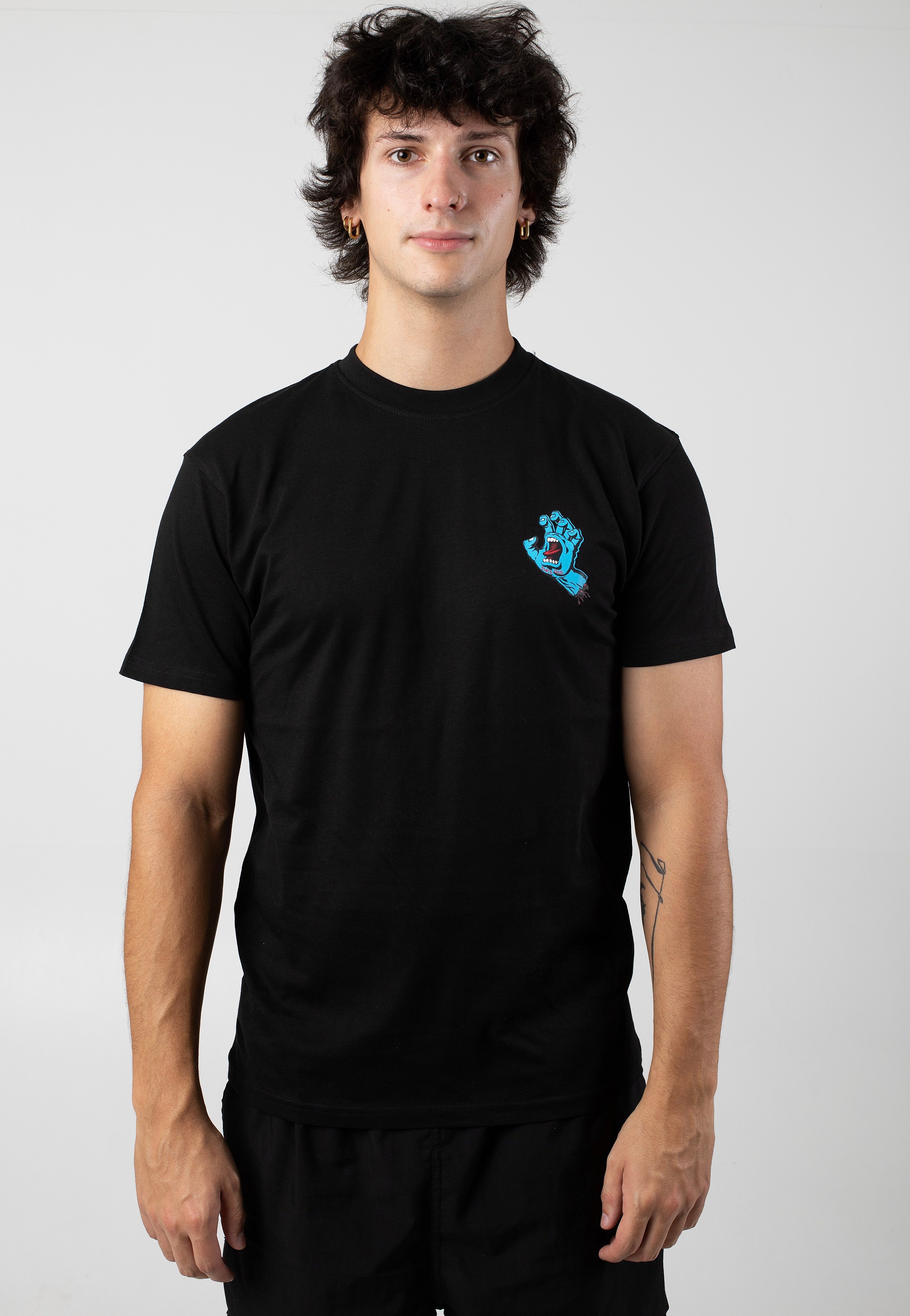 Santa Cruz - Screaming Hand Chest Black - T-Shirt | Men-Image