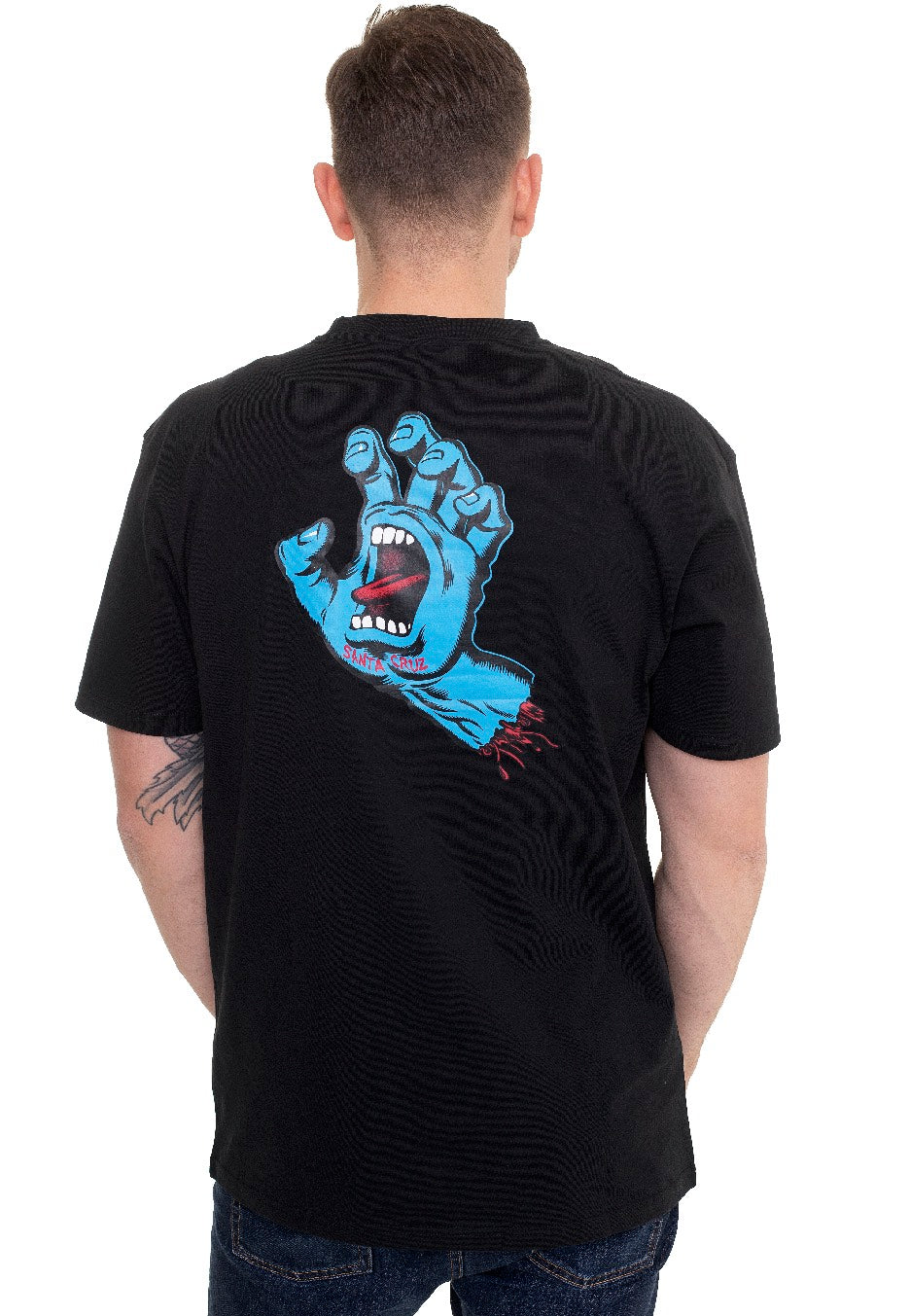 Santa Cruz - Screaming Hand Chest Black - T-Shirt | Men-Image