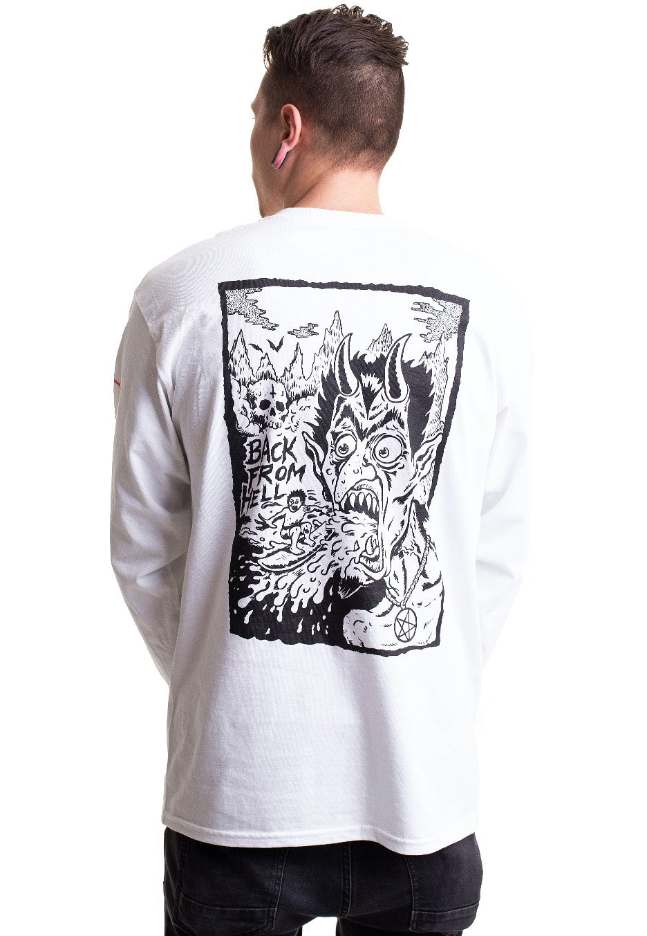 Satanic Surfers - Back From Hell White - Longsleeve | Men-Image