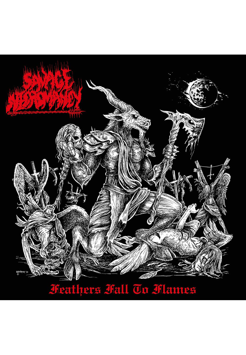 Savage Necromancy - Feathers Fall To Flames Red - Colored Vinyl | Neutral-Image