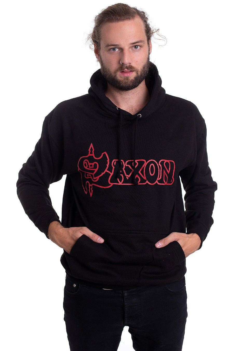 Saxon - Denim And Leather - Hoodie | Men-Image