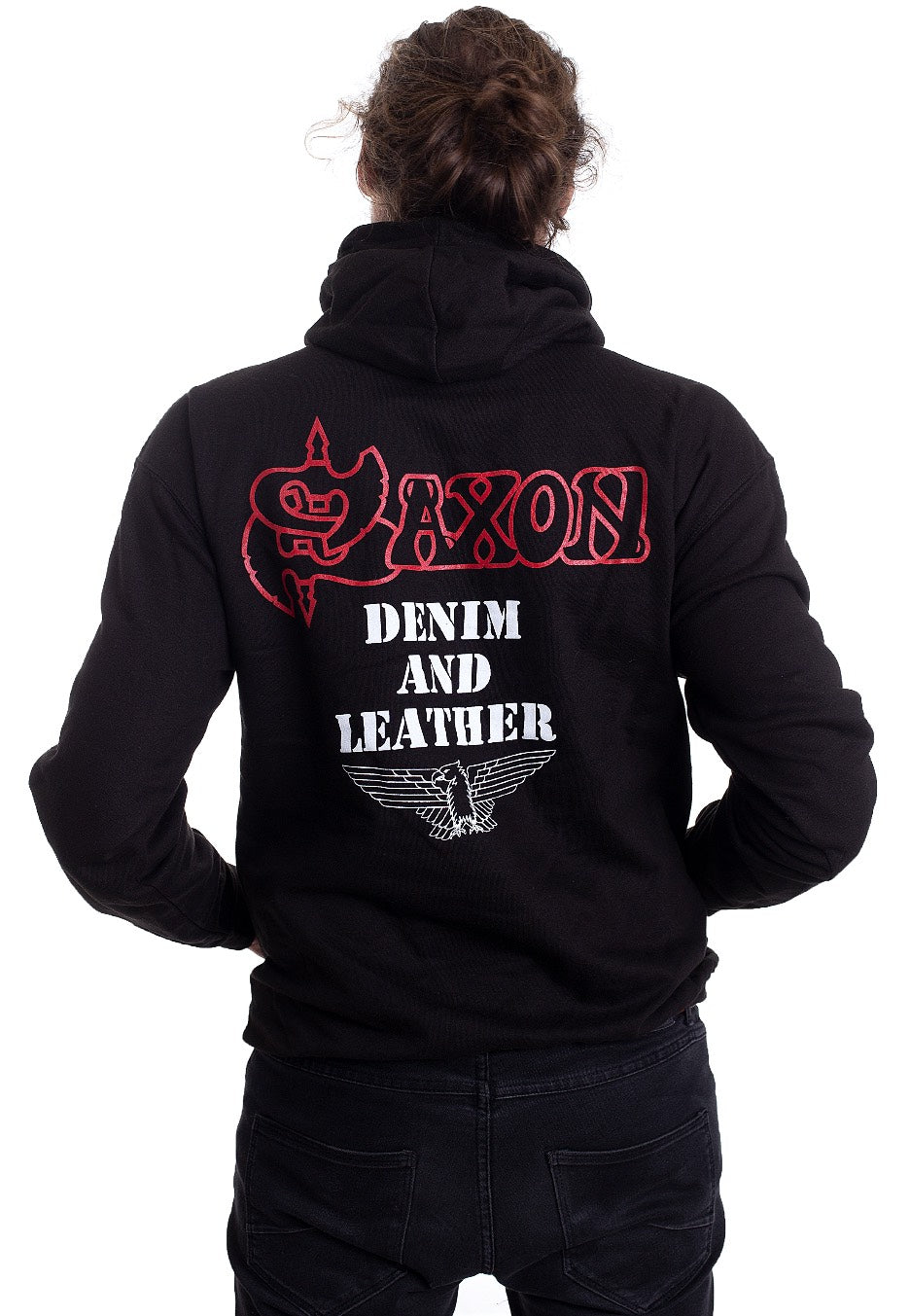 Saxon - Denim And Leather - Hoodie | Men-Image