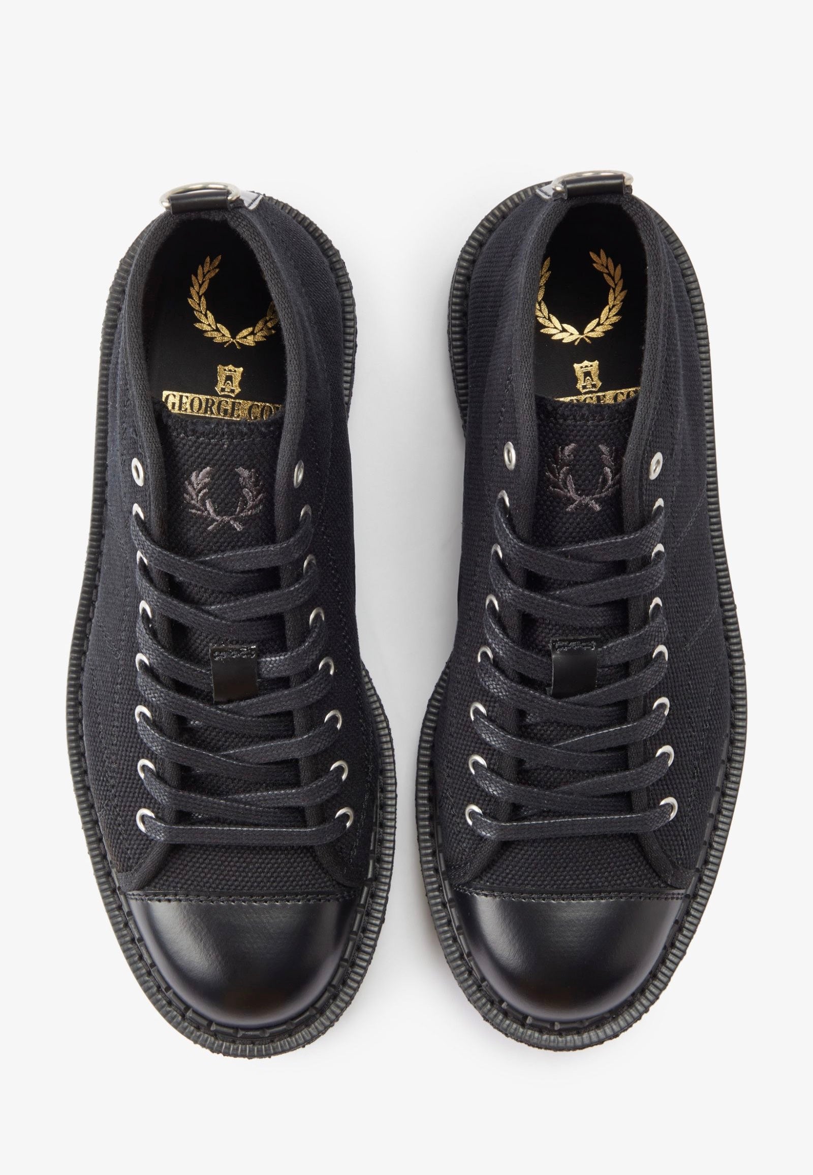 Fred Perry x George Cox - Heavy Canvas Monkey Black - Shoes | Men-Image