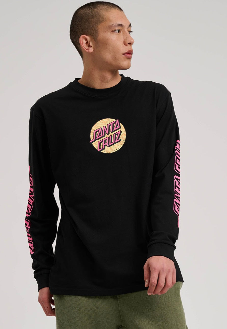 Santa Cruz - Wagon Dot Front Black - Longsleeve | Men-Image