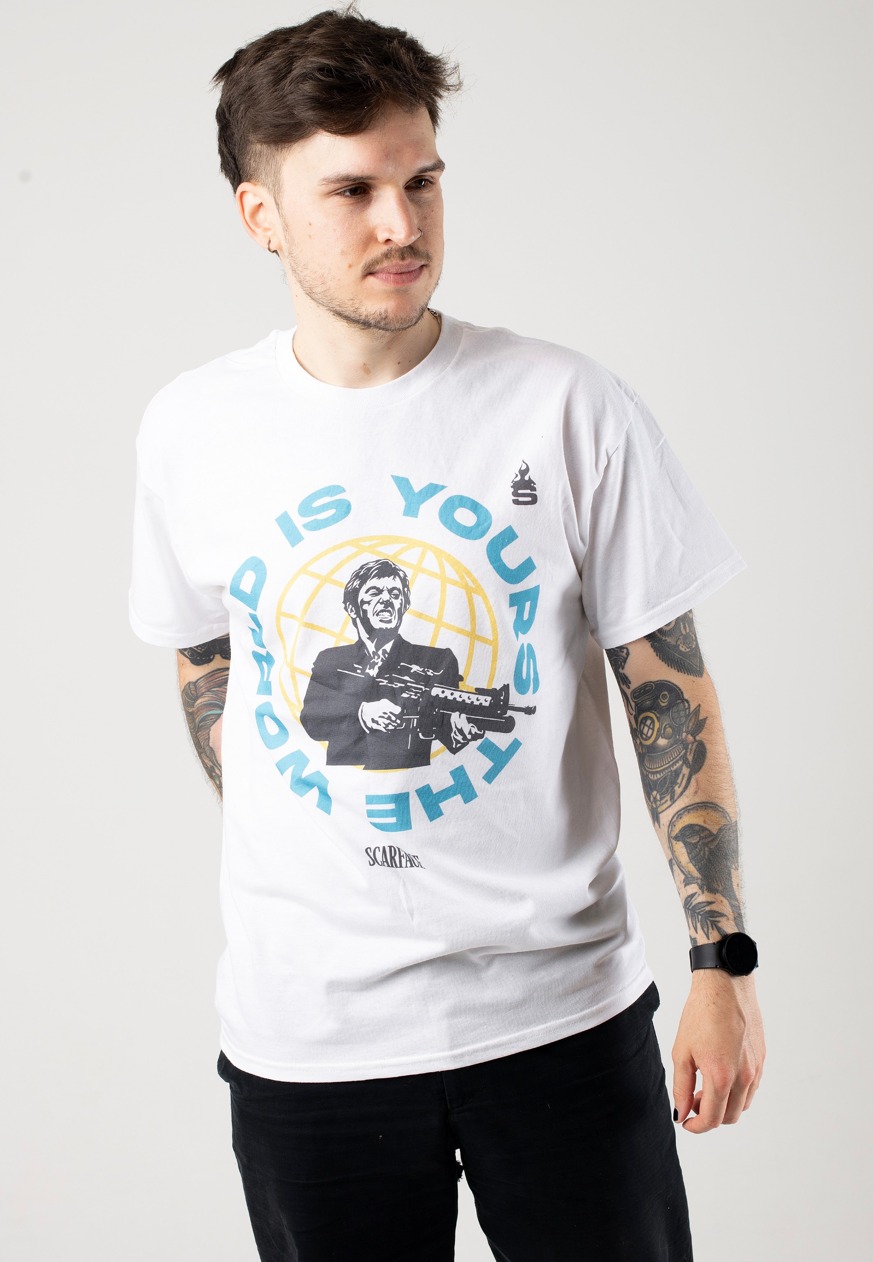 Scarface - The World Is Yours White - T-Shirt | Men-Image