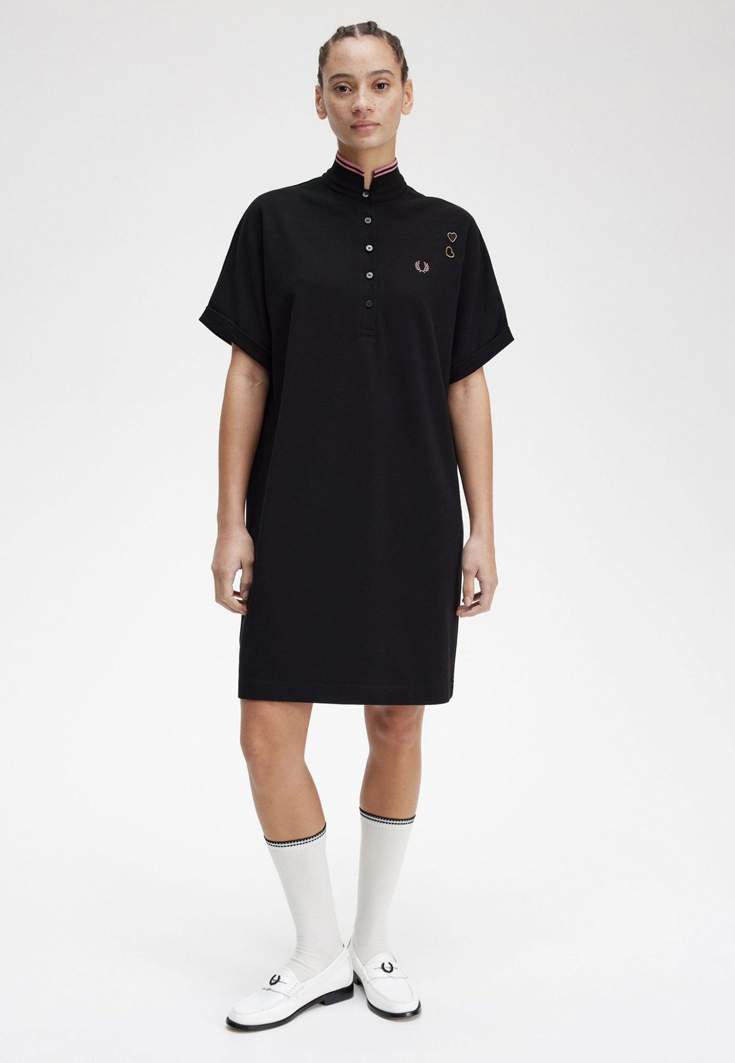 Fred Perry x Amy Winehouse - Tipped Pique Black - Dress | Women-Image