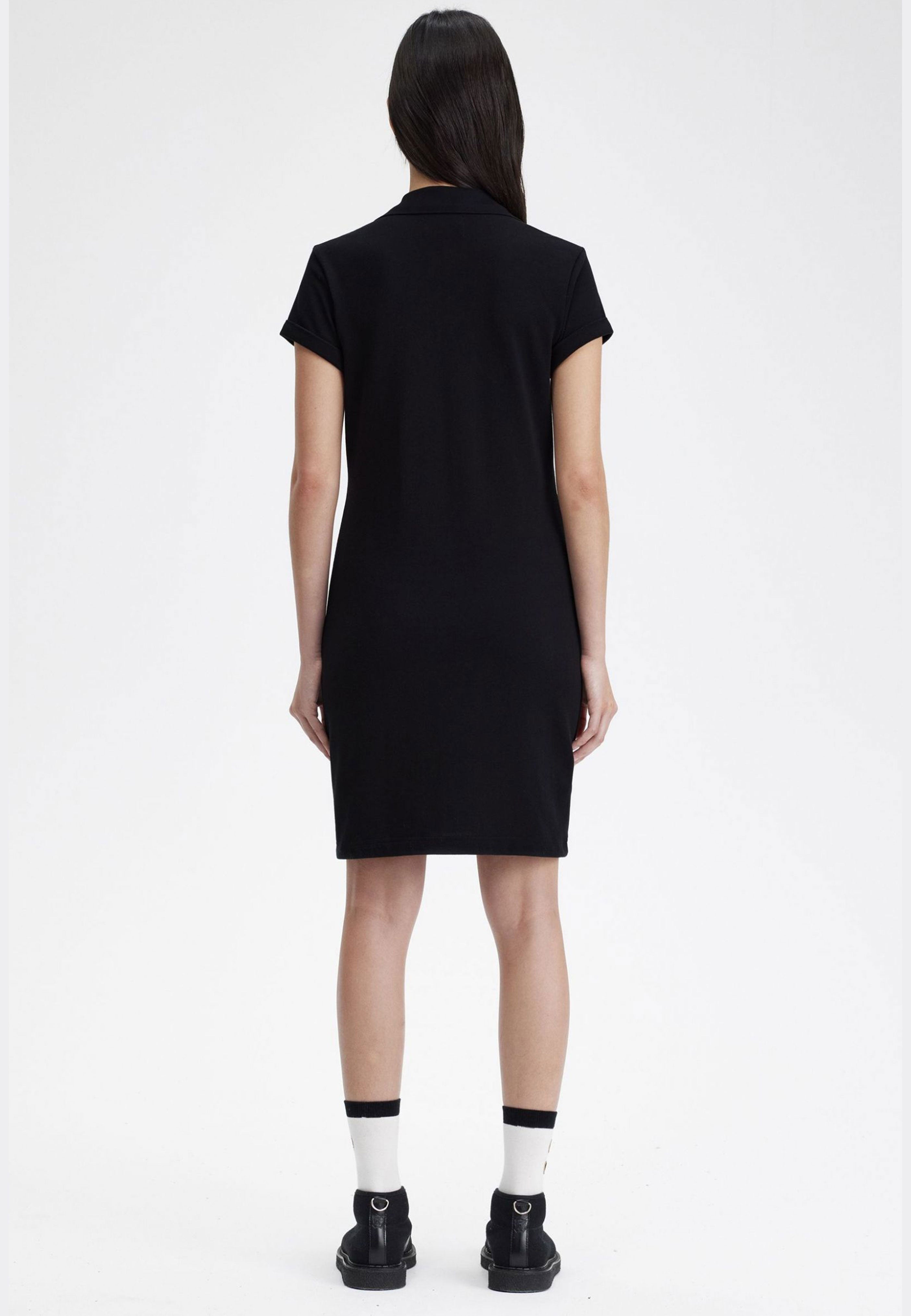 Fred Perry x Amy Winehouse - Button Thru Pique Shirt Black - Dress | Women-Image