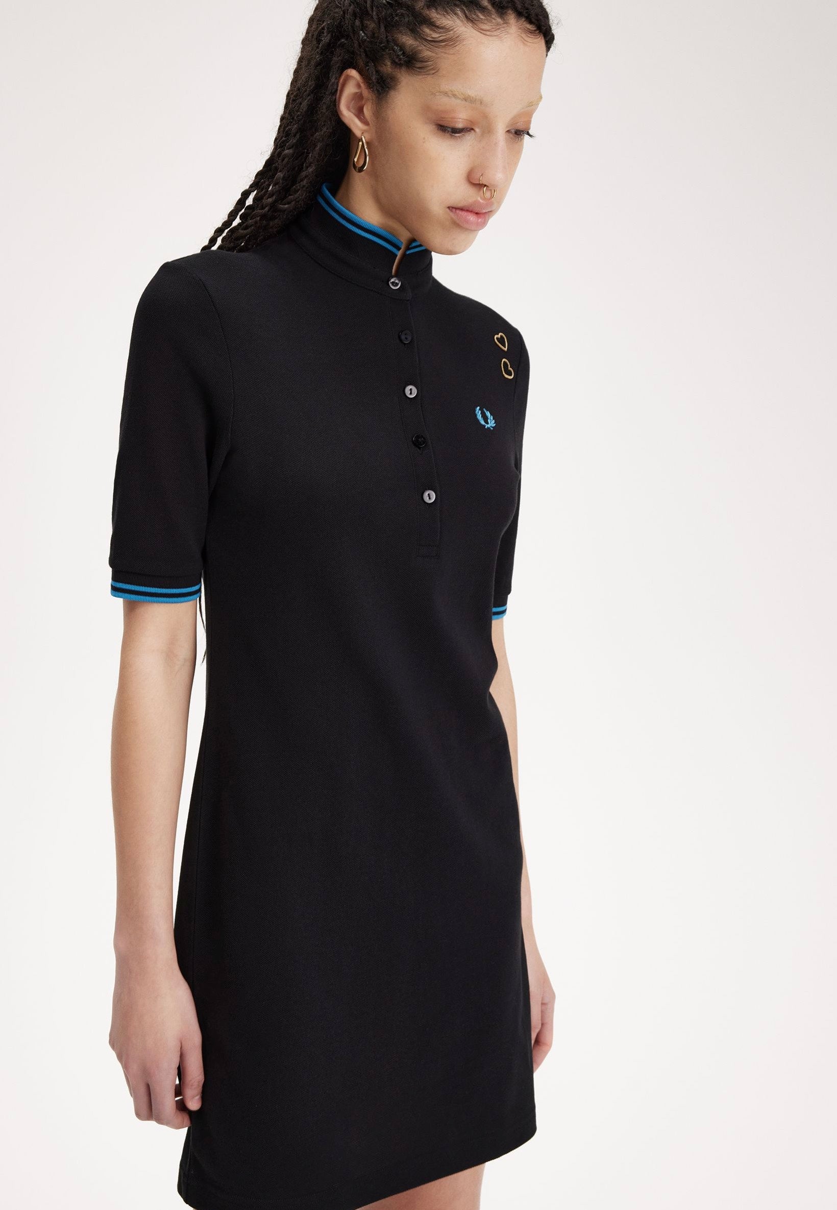 Fred Perry x Amy Winehouse - Tipped Pique Black - Dress | Women-Image