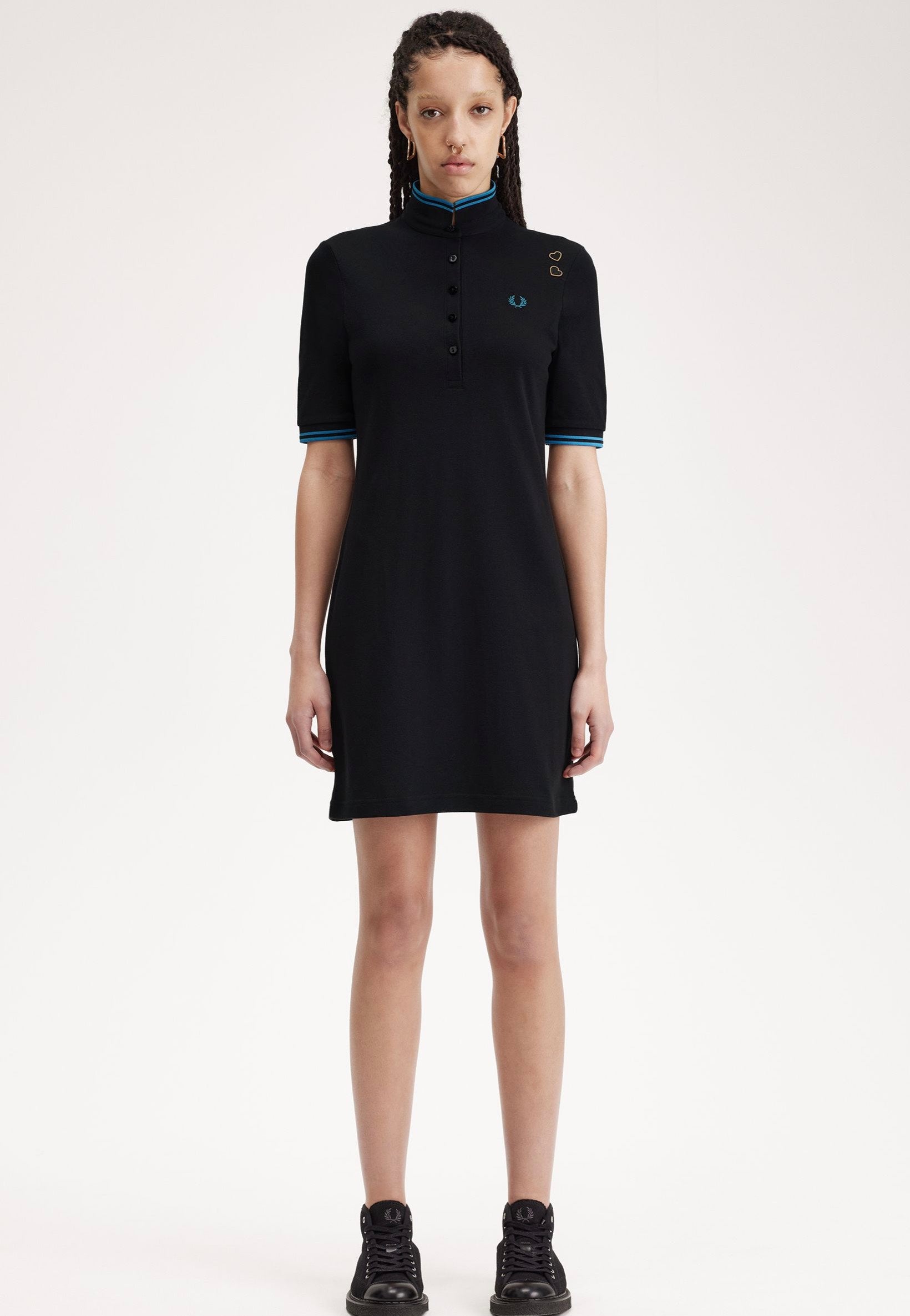 Fred Perry x Amy Winehouse - Tipped Pique Black - Dress | Women-Image