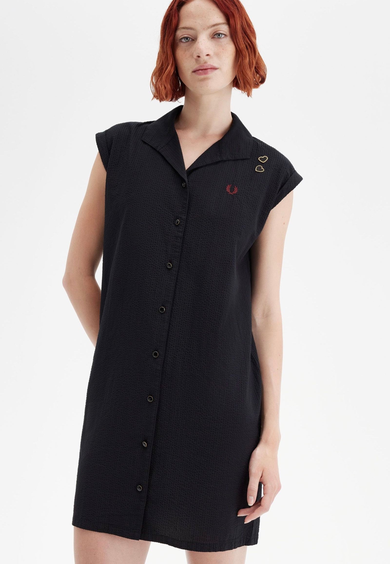 Fred Perry x Amy Winehouse - Open Collar Black - Dress | Women-Image