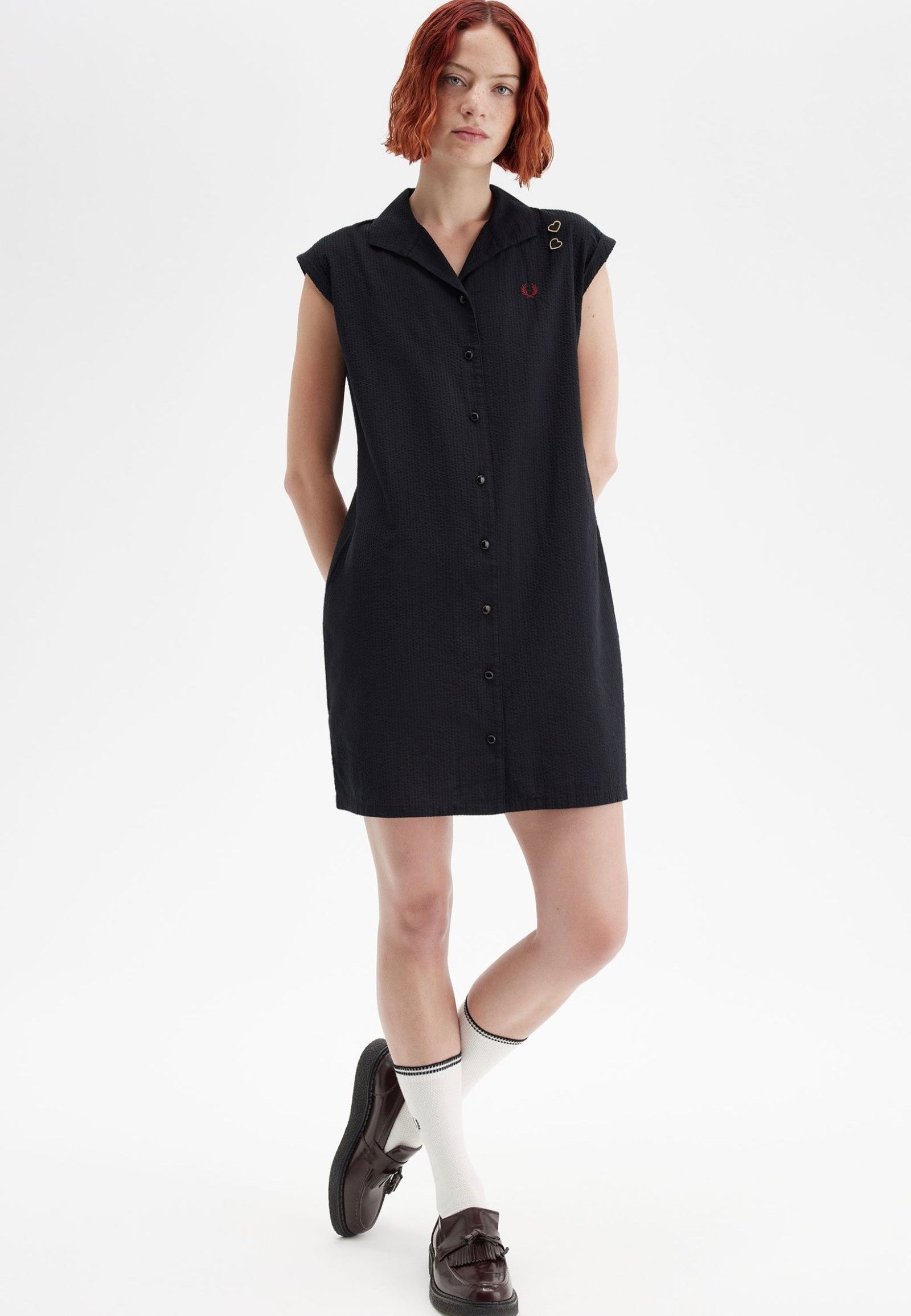 Fred Perry x Amy Winehouse - Open Collar Black - Dress | Women-Image