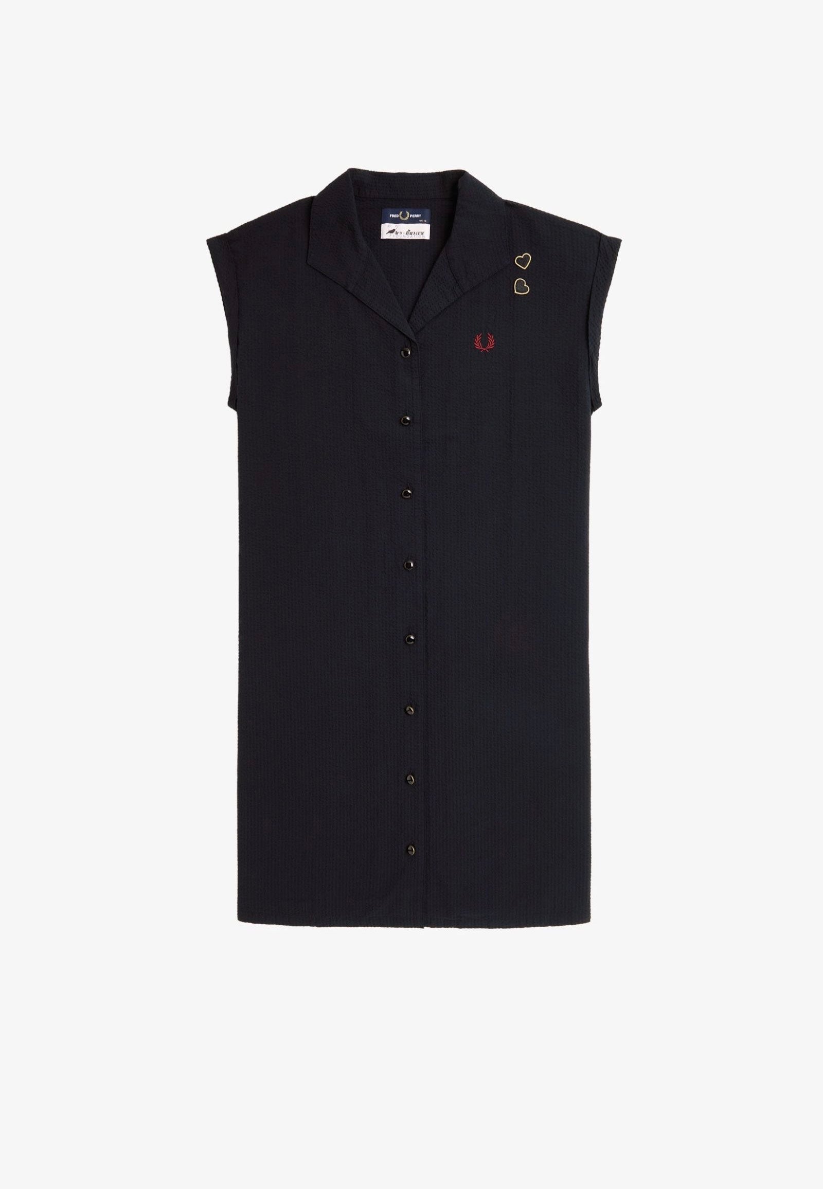 Fred Perry x Amy Winehouse - Open Collar Black - Dress | Women-Image