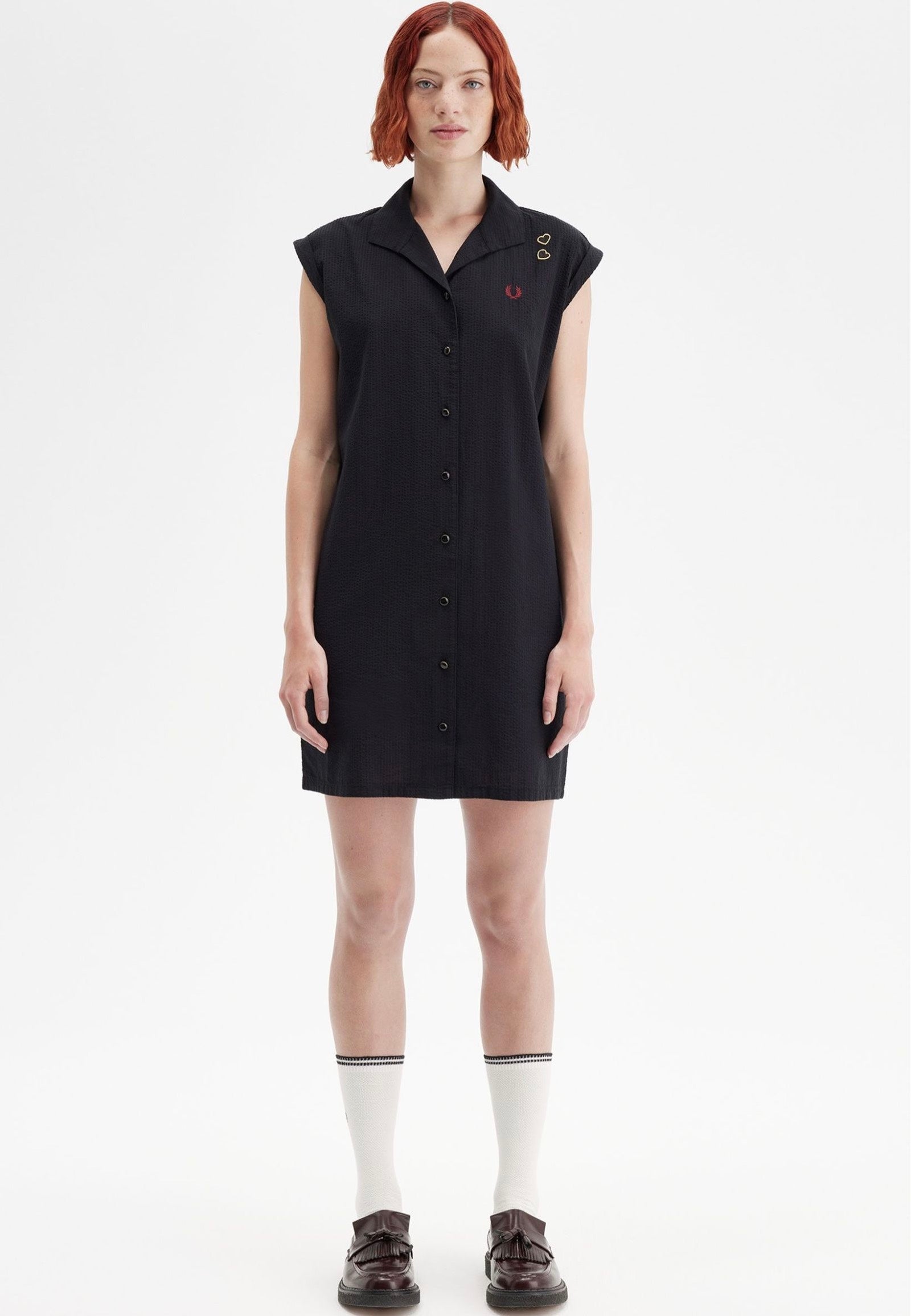 Fred Perry x Amy Winehouse - Open Collar Black - Dress | Women-Image