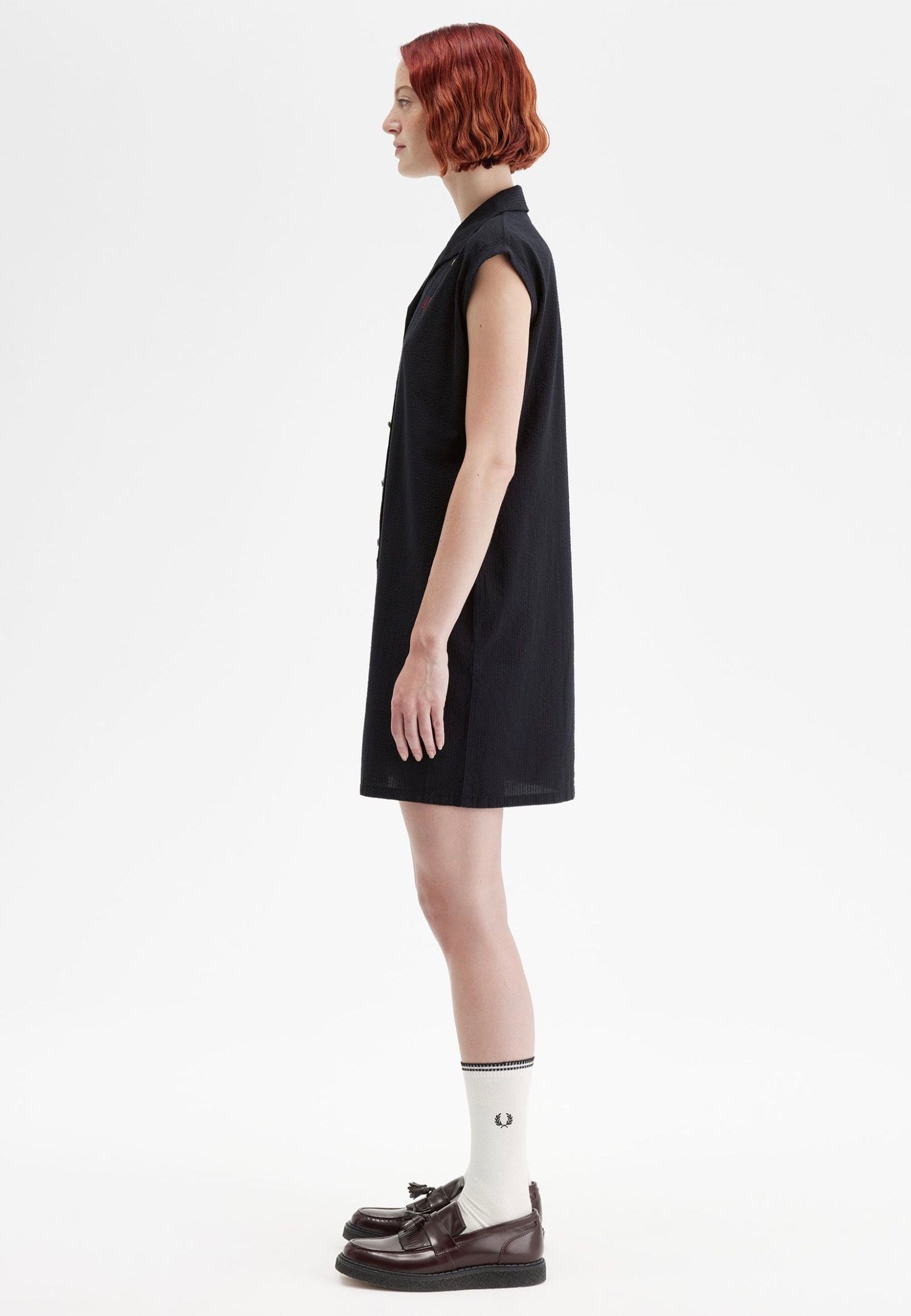 Fred Perry x Amy Winehouse - Open Collar Black - Dress | Women-Image