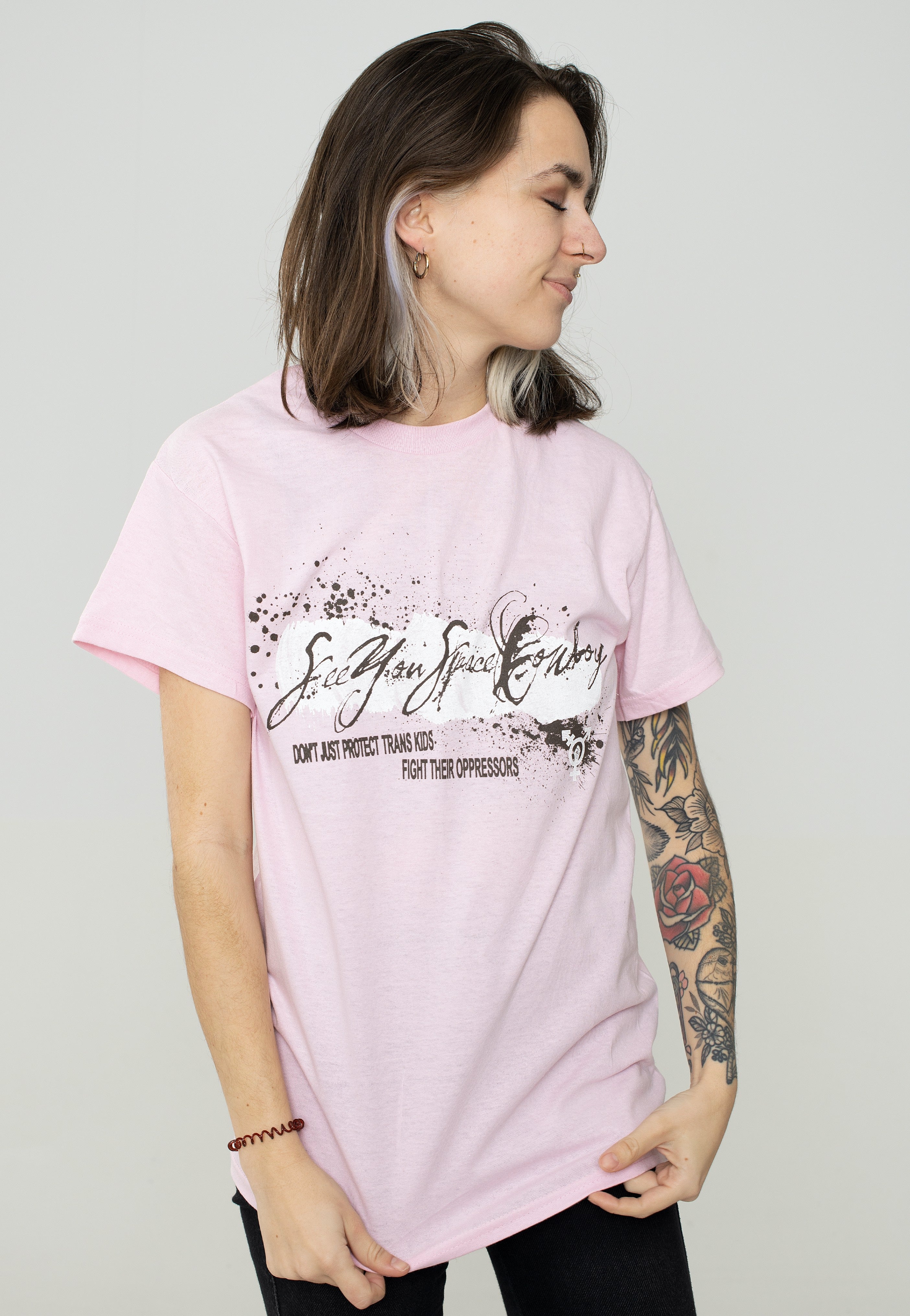 SeeYouSpaceCowboy - Trans Kids Light Pink - T-Shirt | Women-Image