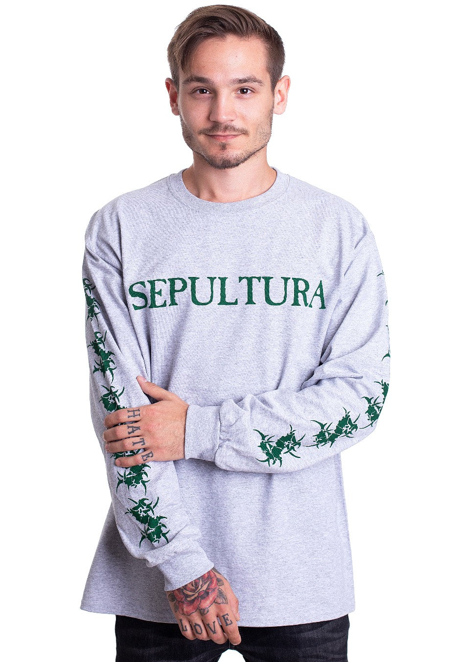 Sepultura - Logo Sportsgrey - Longsleeve | Men-Image