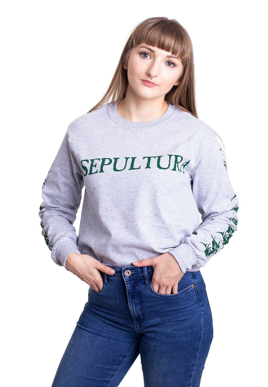 Sepultura - Logo Sportsgrey - Longsleeve | Women-Image