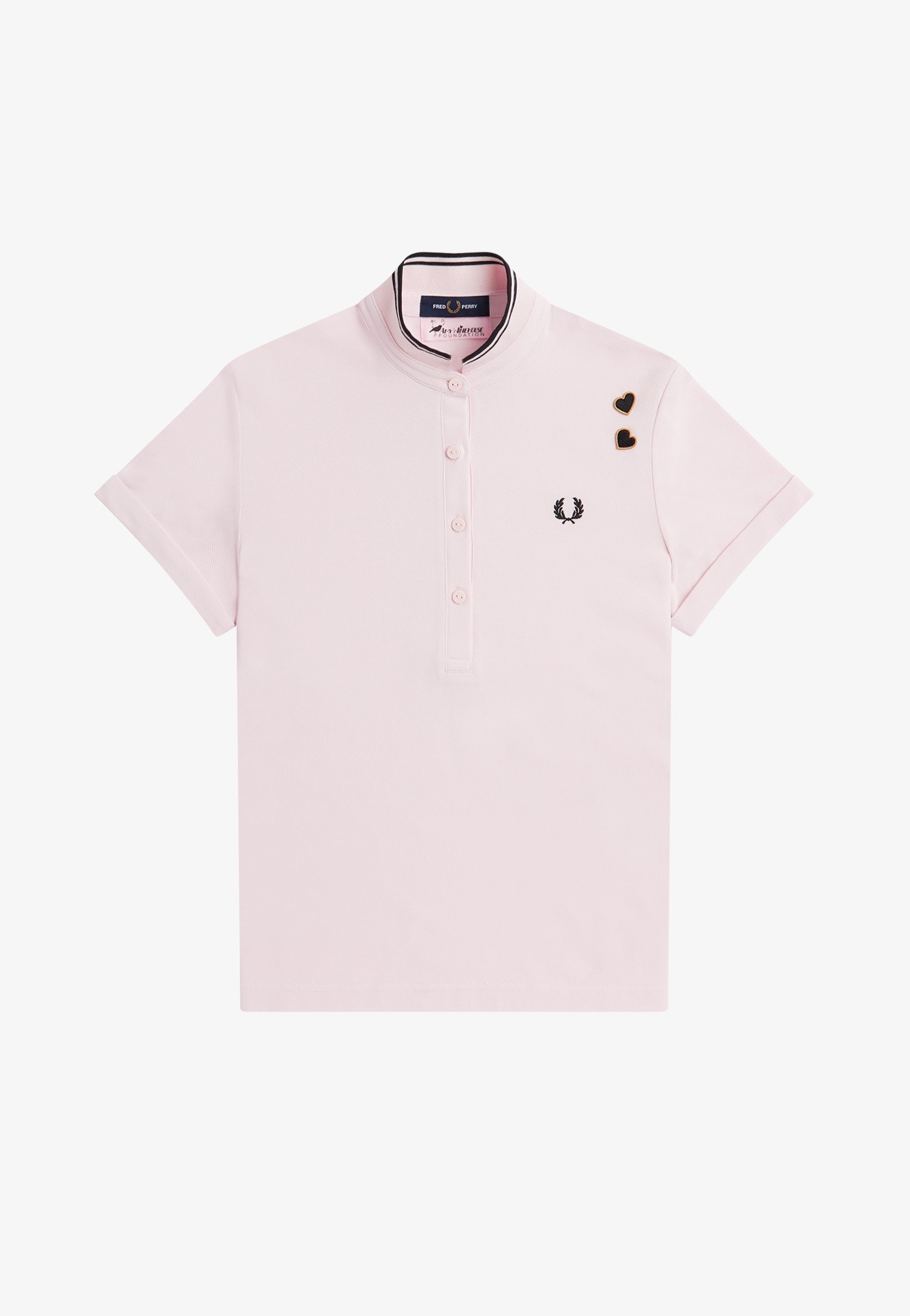 Fred Perry x Amy Winehouse - Tipped Pique Milky Pink - Polo | Women-Image