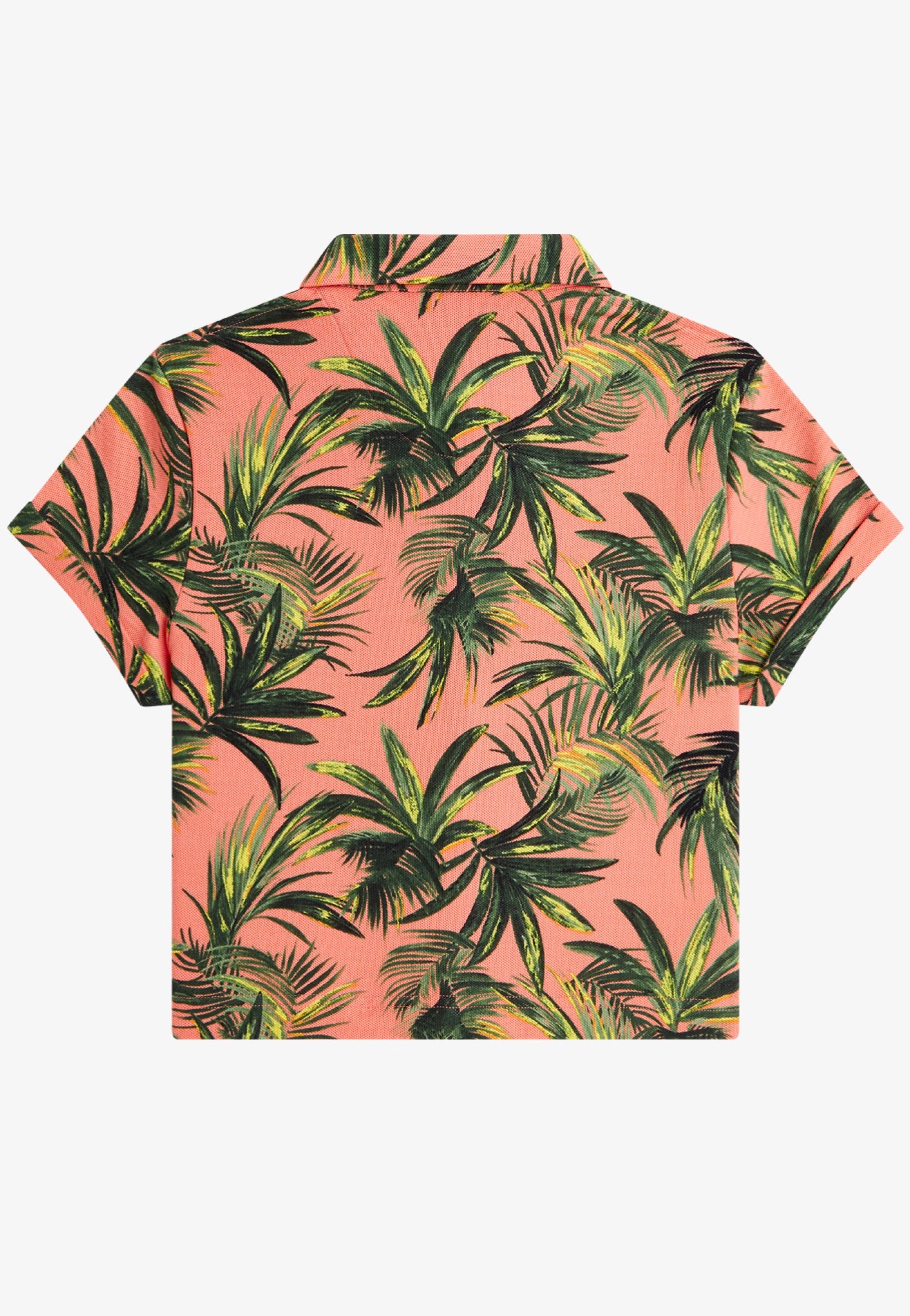 Fred Perry x Amy Winehouse - Palm Print Pique Coral Heat - Shirt | Women-Image