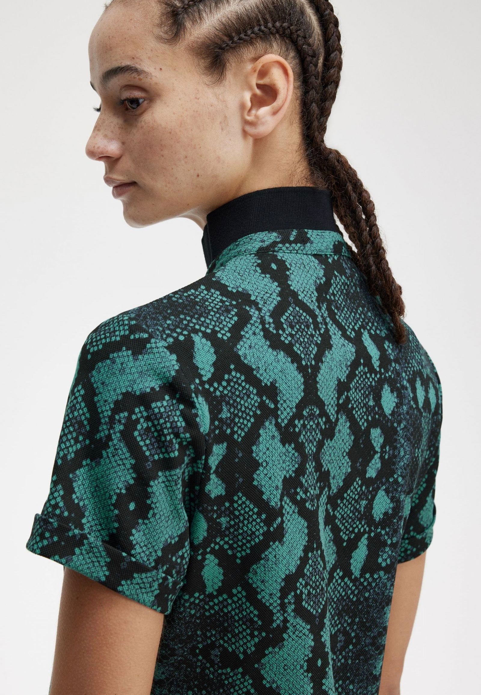 Fred Perry - Snake Print Deep Mint - Polo | Women-Image