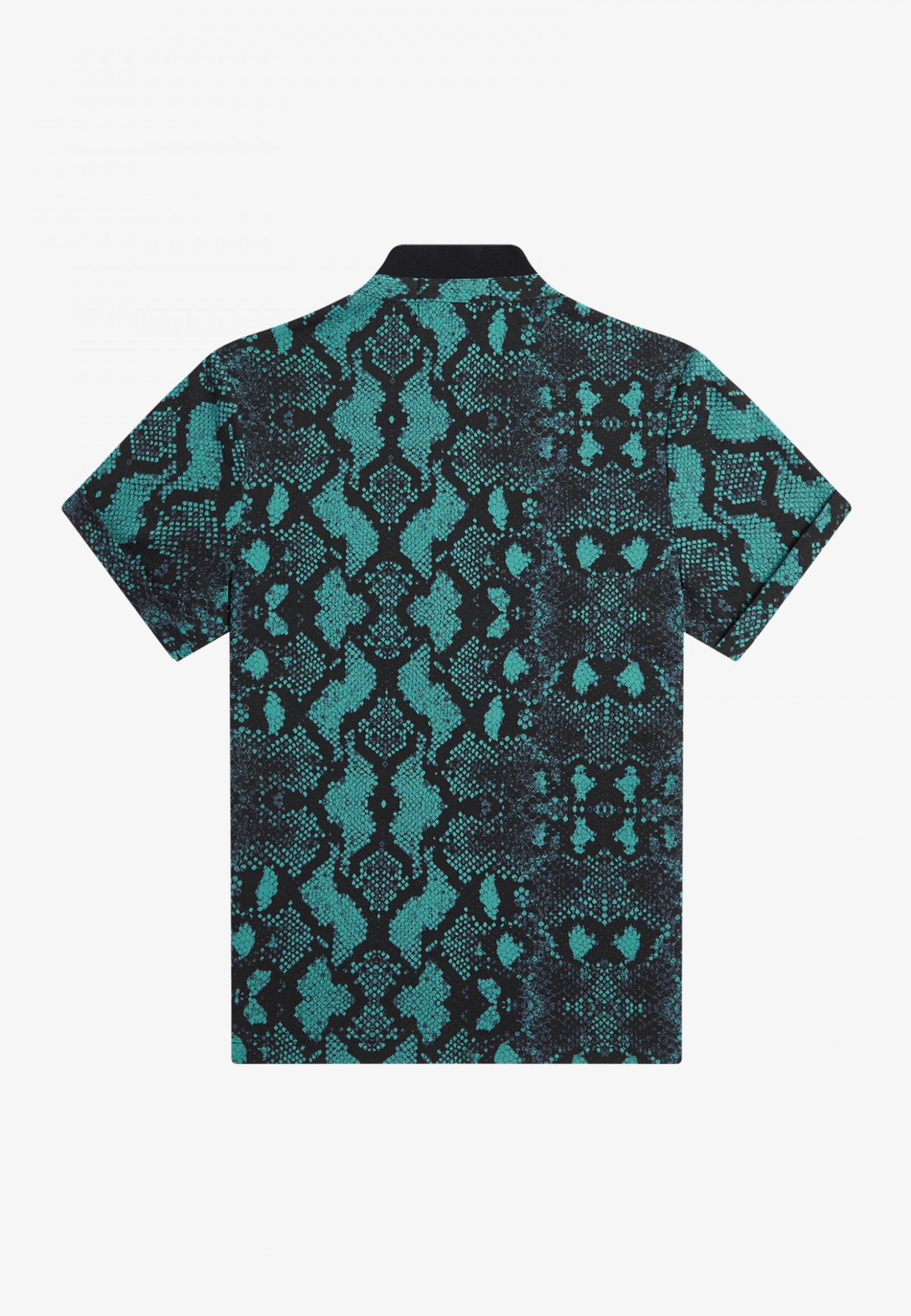 Fred Perry - Snake Print Deep Mint - Polo | Women-Image