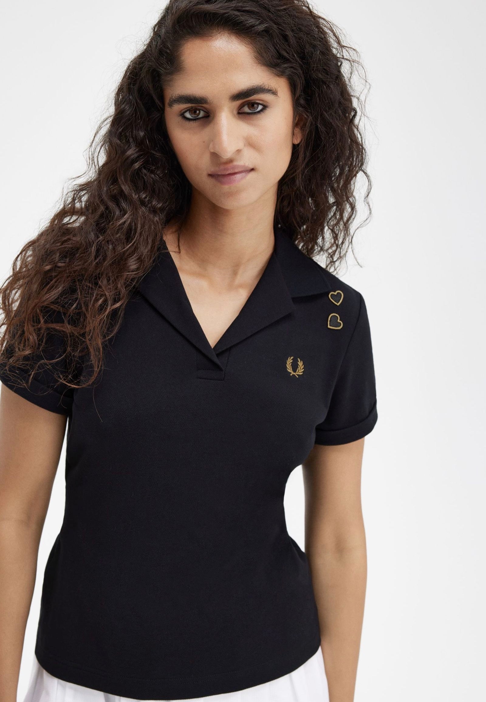 Fred Perry x Amy Winehouse - Tie Back Black - Polo | Women-Image