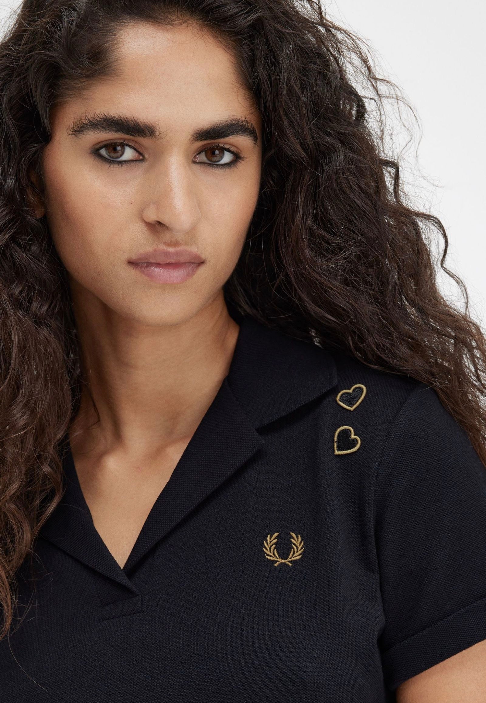 Fred Perry x Amy Winehouse - Tie Back Black - Polo | Women-Image